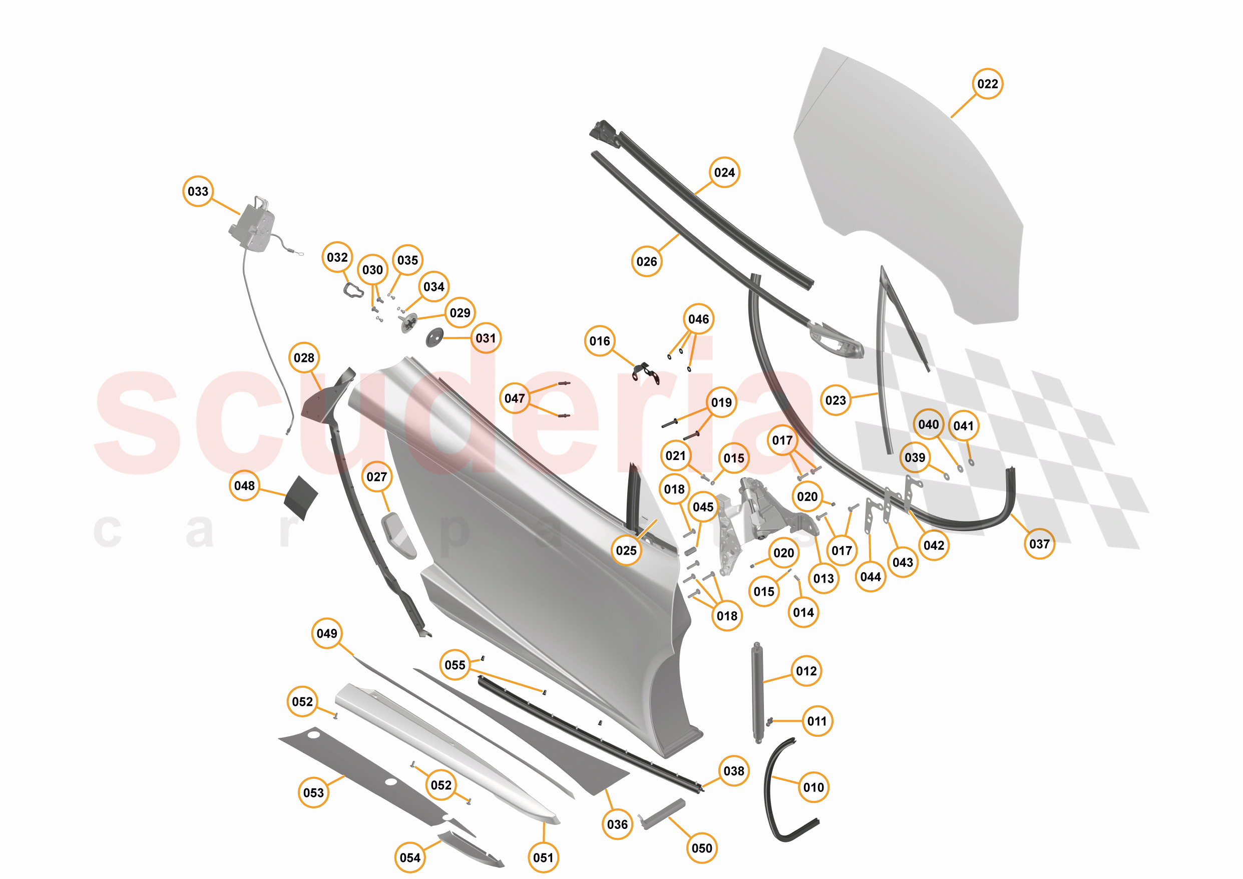 3 - A3 -CLOSURES - 3.3 - 02 - DOOR RH - EXTERNAL of McLaren McLaren 675LT Spider