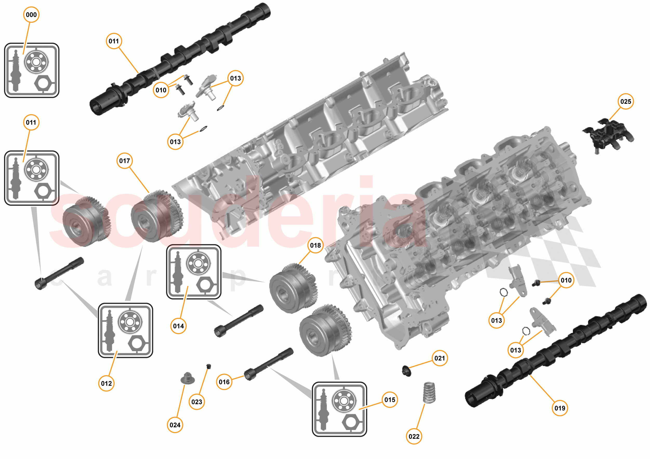 16 - F1 - POWER UNIT - 16.5 - 01 - POWER UNIT - VALVE TRAIN  of McLaren McLaren 675LT Coupe