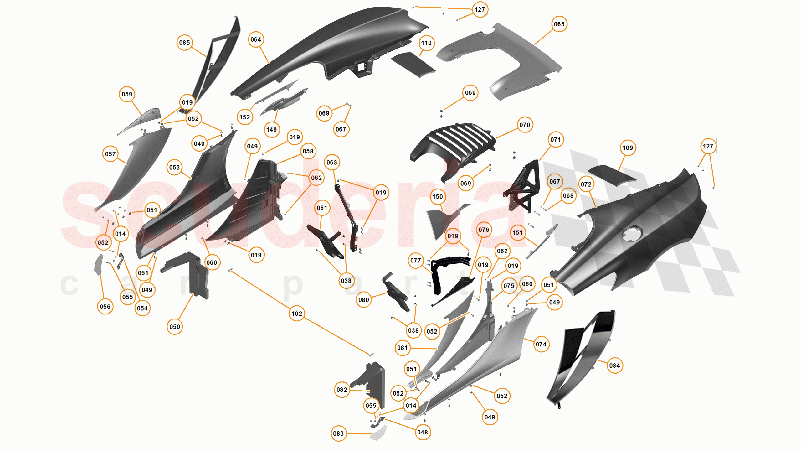 4 - A4 - PANELS, GLAZING, AND PAINT - 4.5 - 03 - REAR FENDERS - 12C of McLaren McLaren 12C Spider