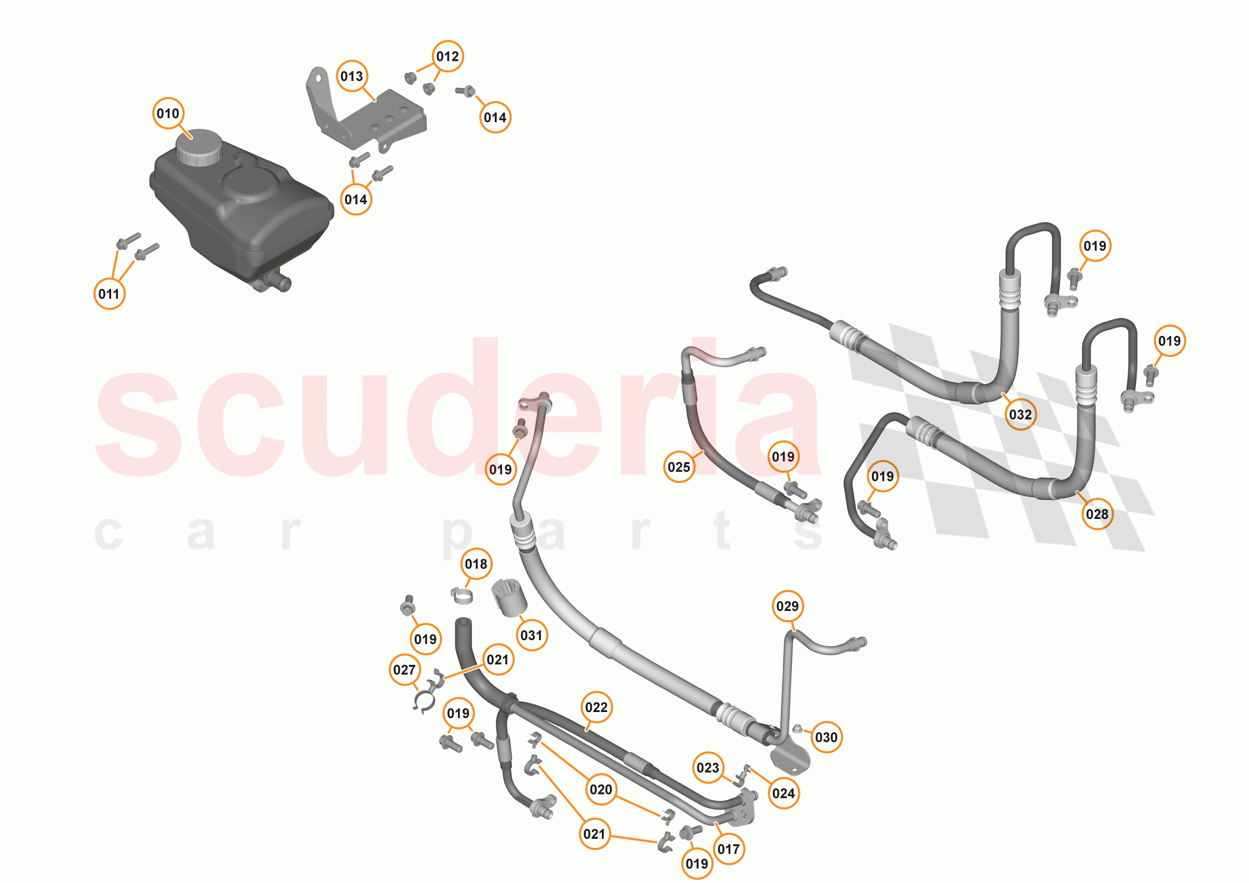 25 - STEERING - 25.1 - STEERING FLUID SYSTEM of McLaren McLaren 570S Coupe