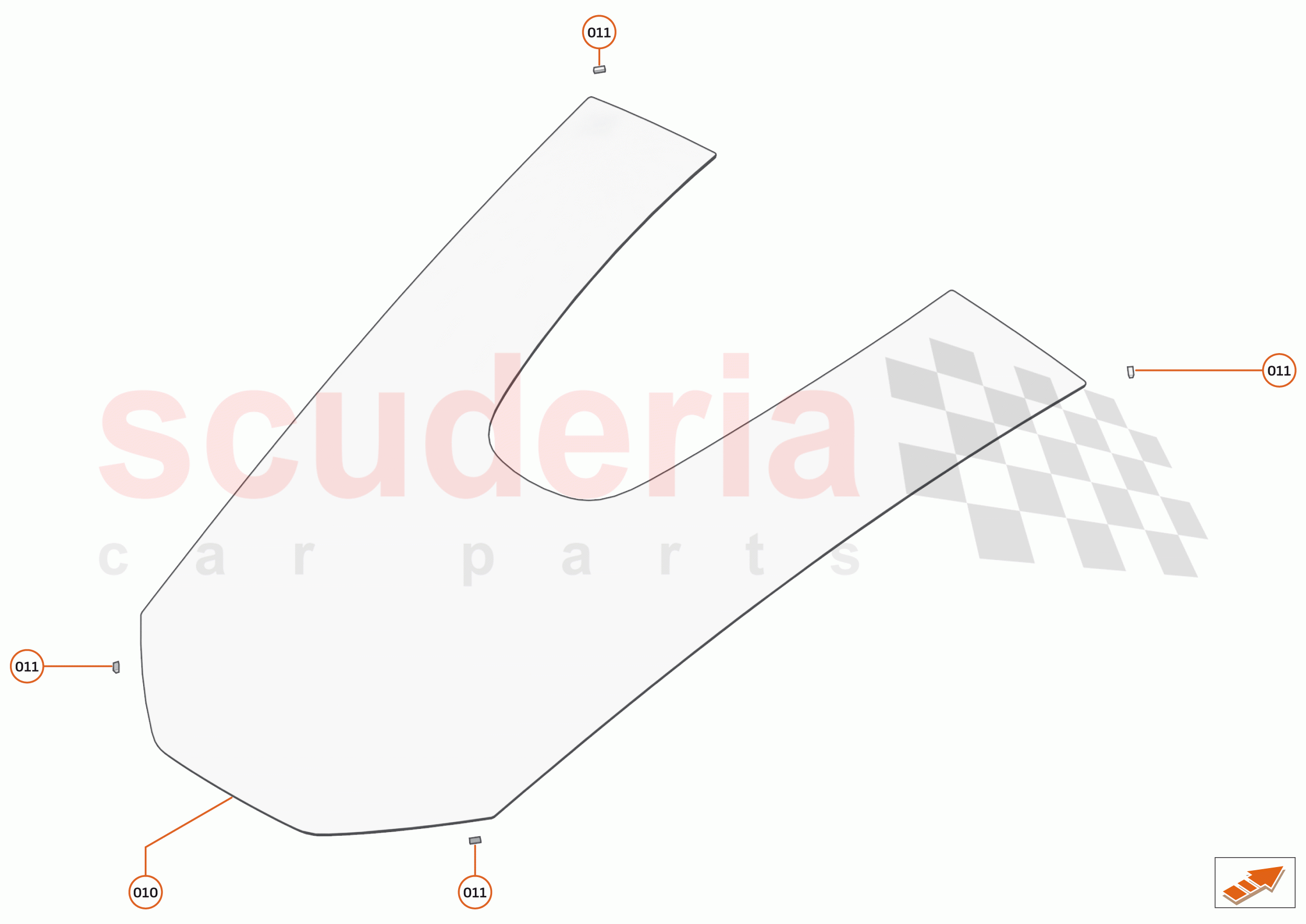 9 - GLAZING CLOSURES - 9.2 - TAILGATE/ENGINE COVER GLAZING-FIXED of McLaren McLaren Senna