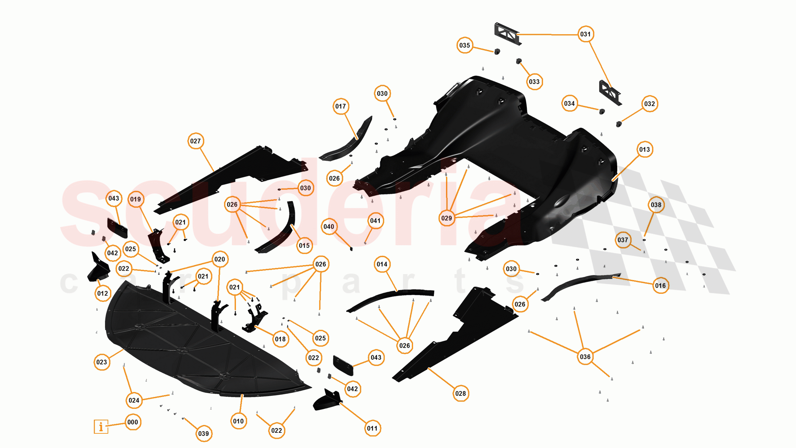 2 - A2 - EXTERIOR TRIM, LIGHTING, AND WIPERS - 2.9 - 07 - FLOORS AND DIFFUSER of McLaren McLaren 625C Coupe