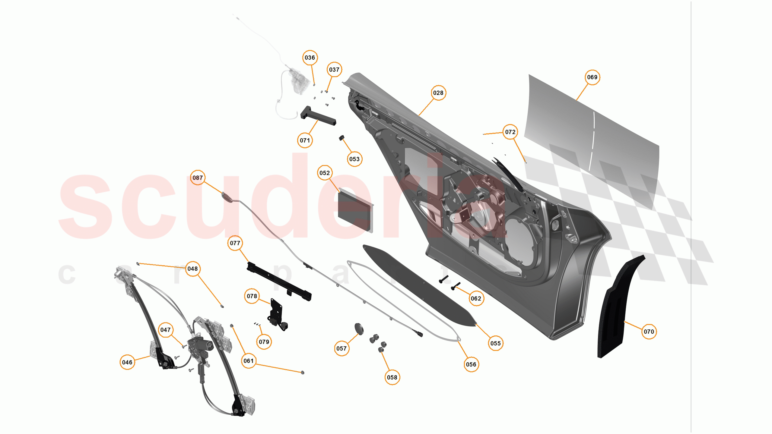 3 - A3 -CLOSURES - 3.2 - 02 - DOOR RH - INTERNAL of McLaren McLaren 625C Spider