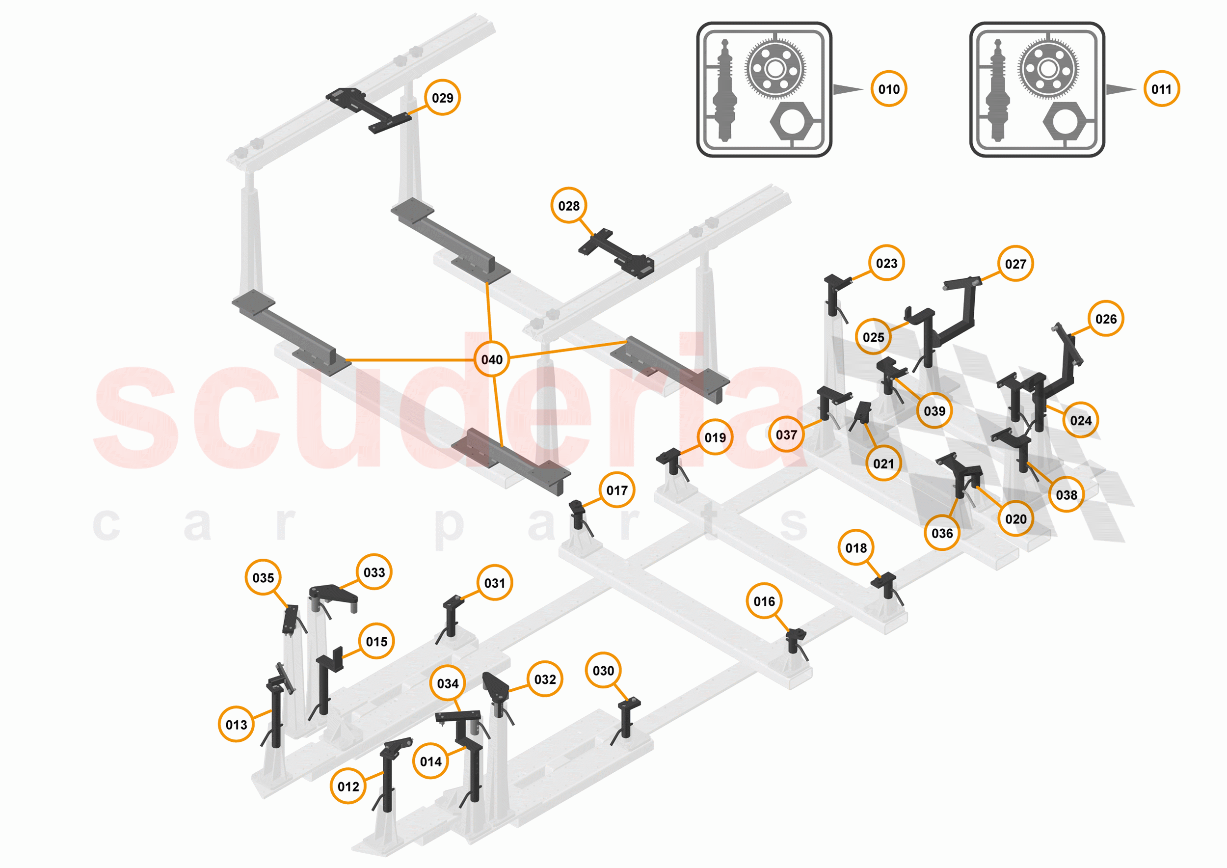 53 - TOOLS - 53.4 - CELETTE BRACKETS of McLaren McLaren 720S Coupe