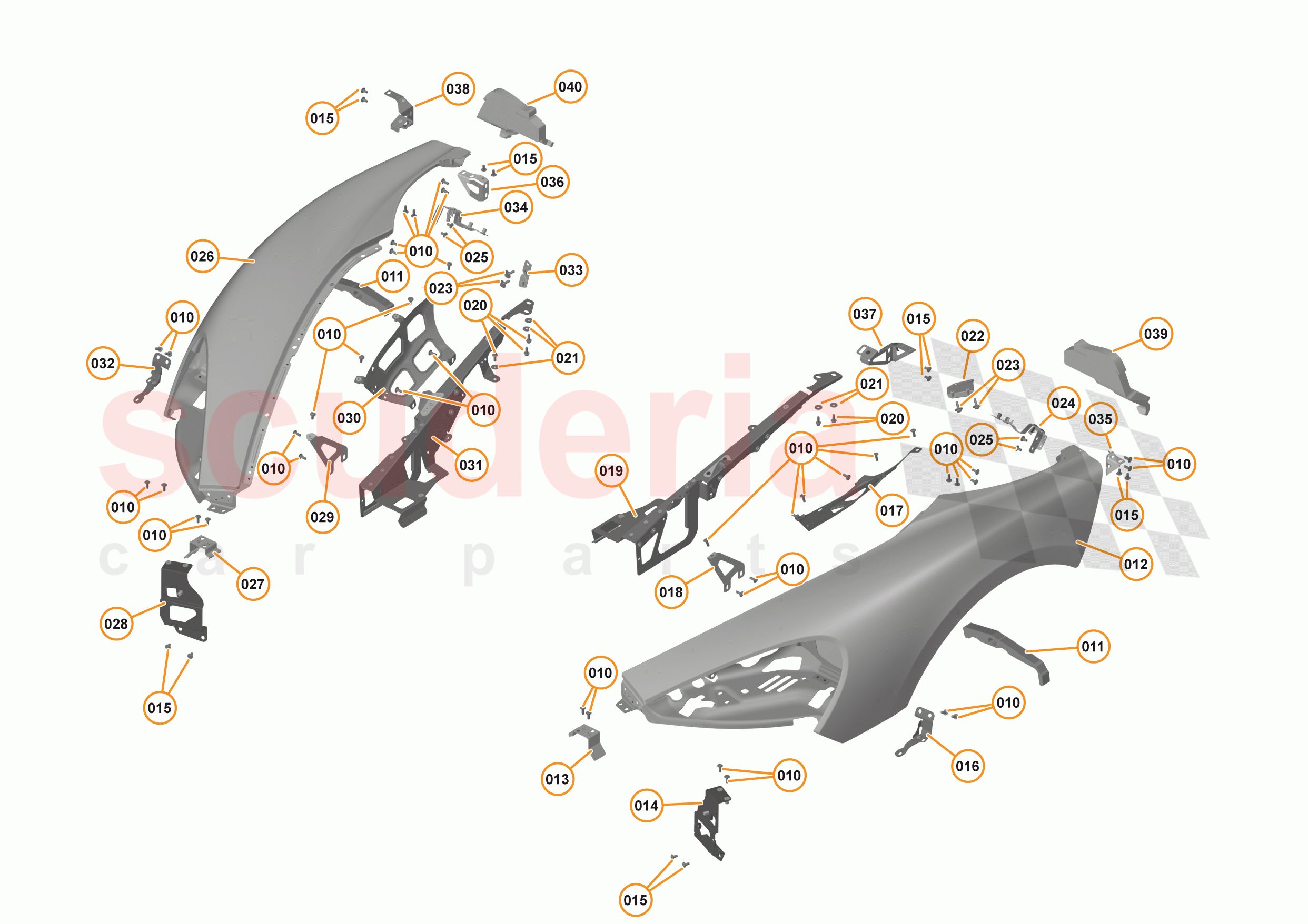 5 - PANELS - 5.1 - FRONT PANELS of McLaren McLaren 570S Spider