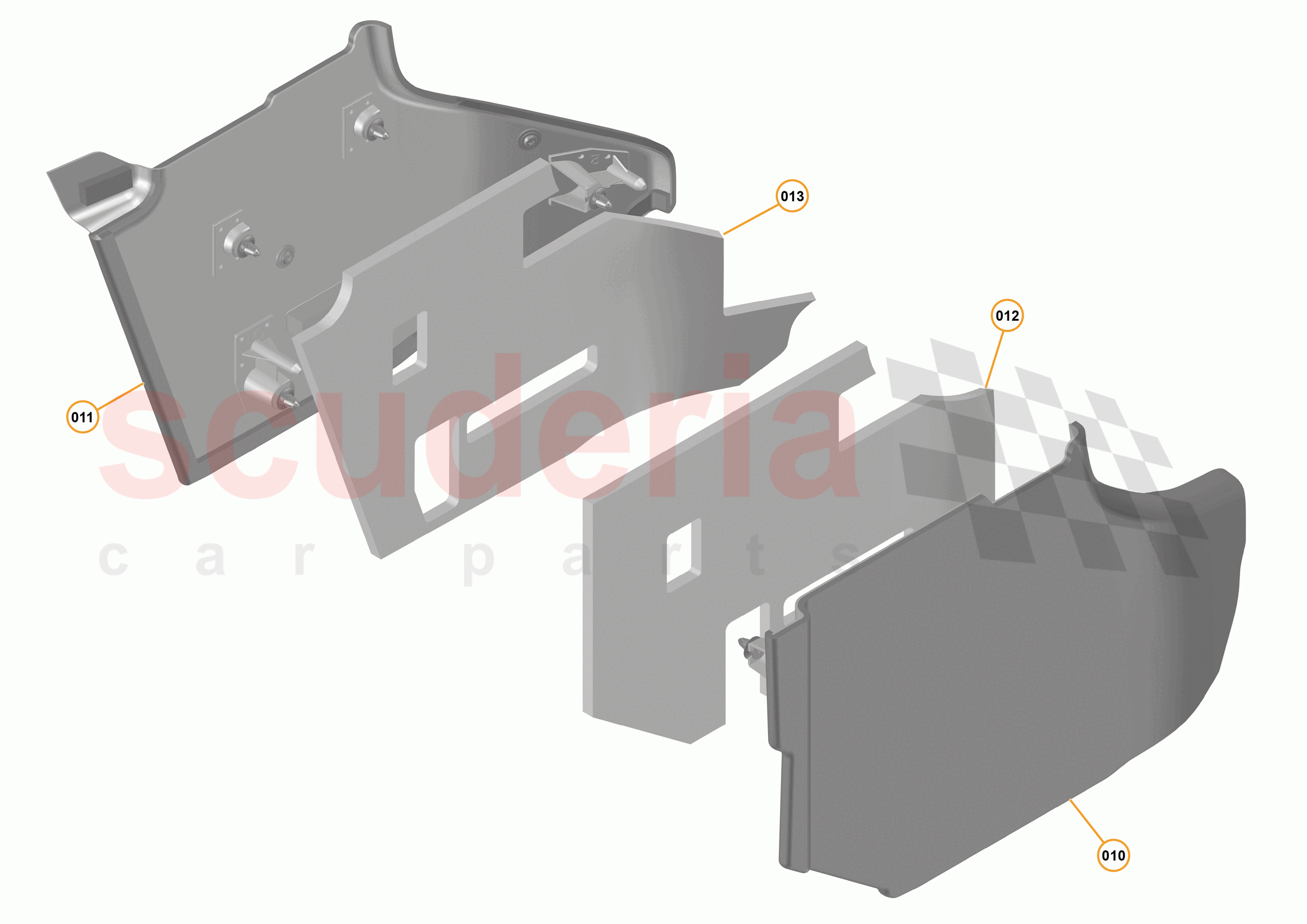 49 - INTERIOR SYSTEMS - 49.21 - LOWER & REAR TRIM - HVAC SHROUDS of McLaren McLaren 570S Spider