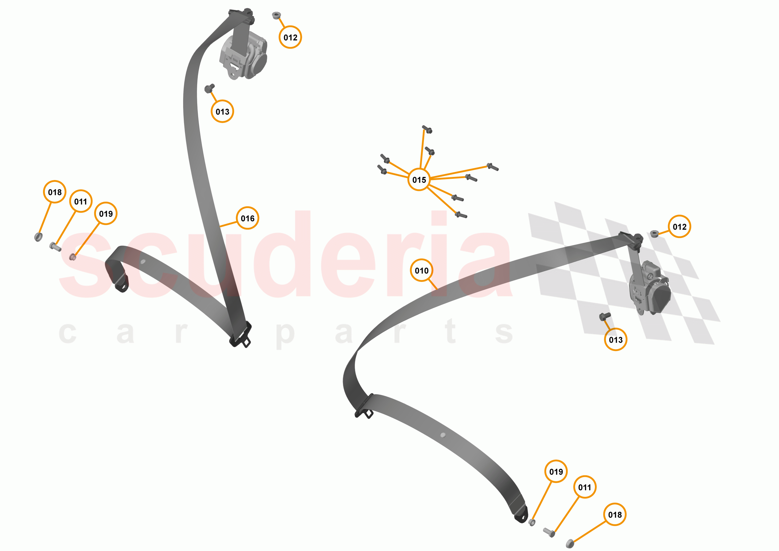 50 - INTERIOR RESTRAINTS - 50.3 - SEATBELTS of McLaren McLaren 720S Coupe
