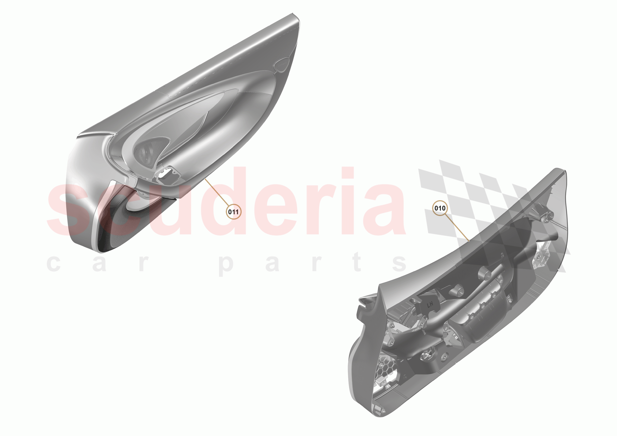 47 - INTERIOR SYSTEMS - 47.30 - DOOR CASING - ASSEMBLY - HIGH-LINE of McLaren McLaren 570GT