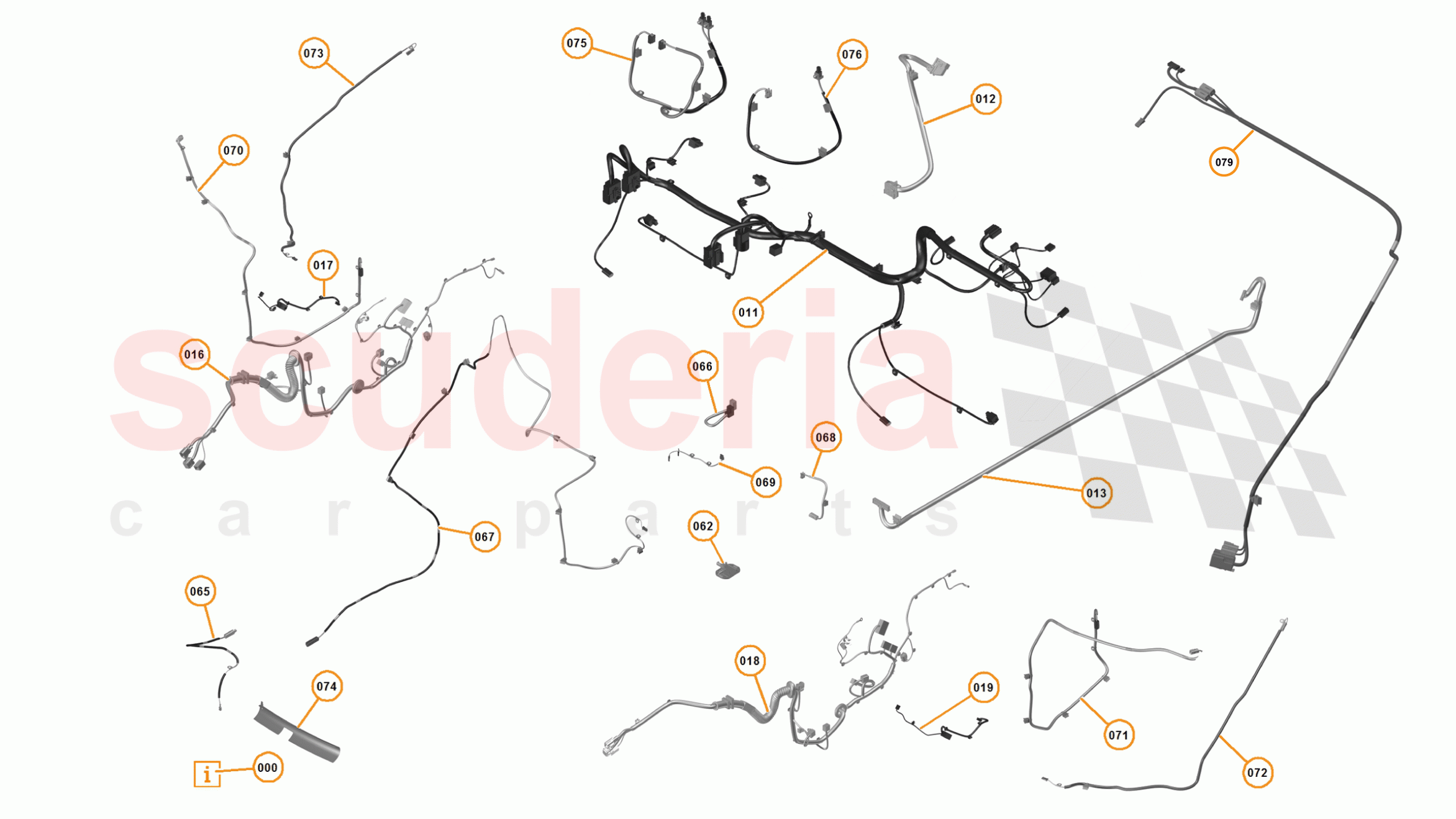 23 - M1 - ELECTRICAL DISTRIBUTION - 23.3 - 01 - ELECTRICAL DISTRIBUTION - INTERIOR of McLaren McLaren 12C Coupe