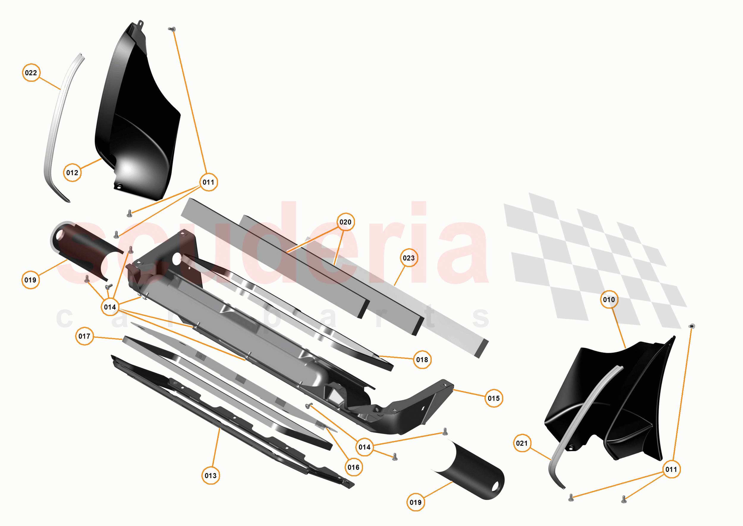12 - DUCTS, VENTS AND FLOORS - 12.1 - FRONT DUCTS AND VENTS of McLaren McLaren P1 Coupe
