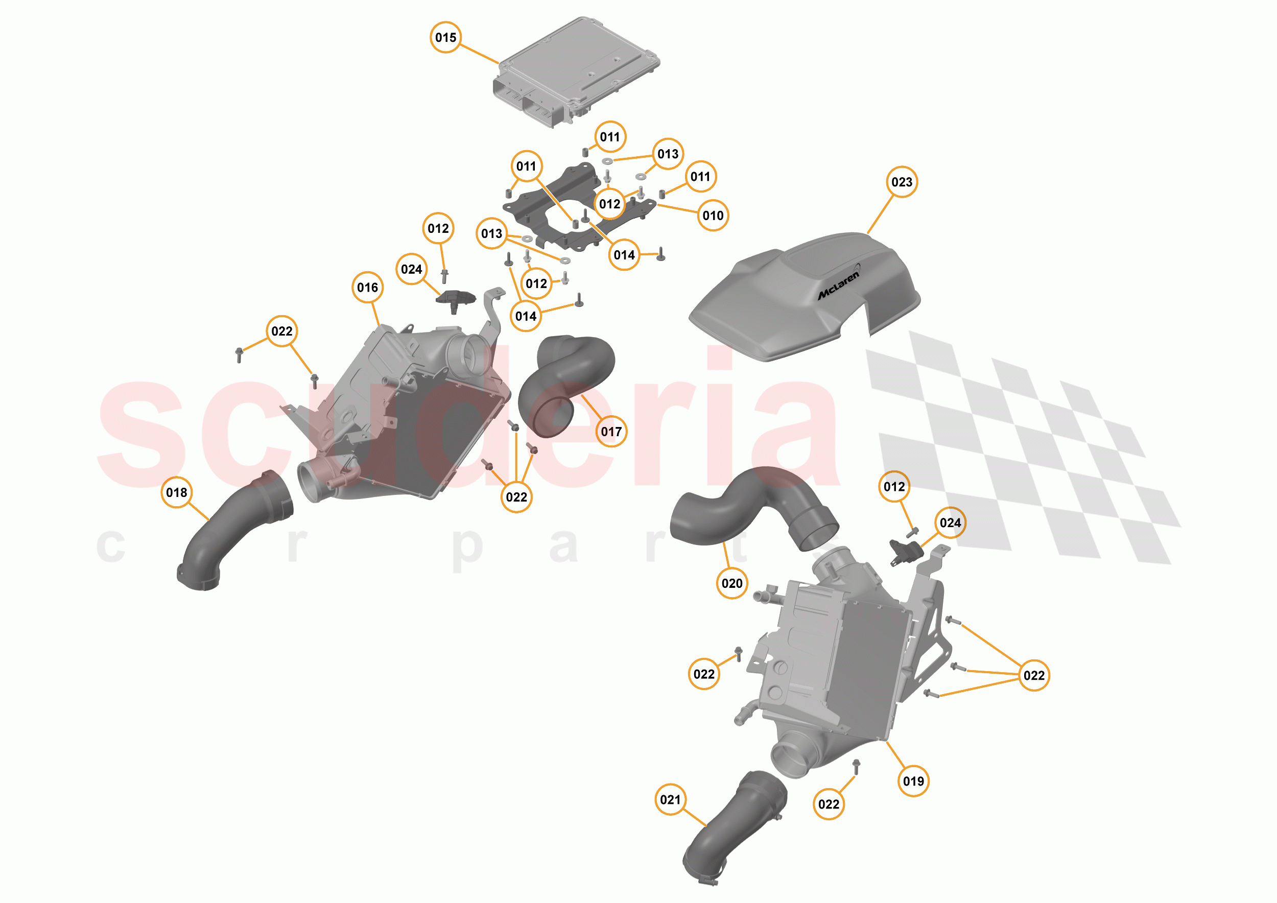 16 - F1 - POWER UNIT - 16.15 - 01 - POWER UNIT - WCAC SYSTEM + ECM of McLaren McLaren 675LT Spider