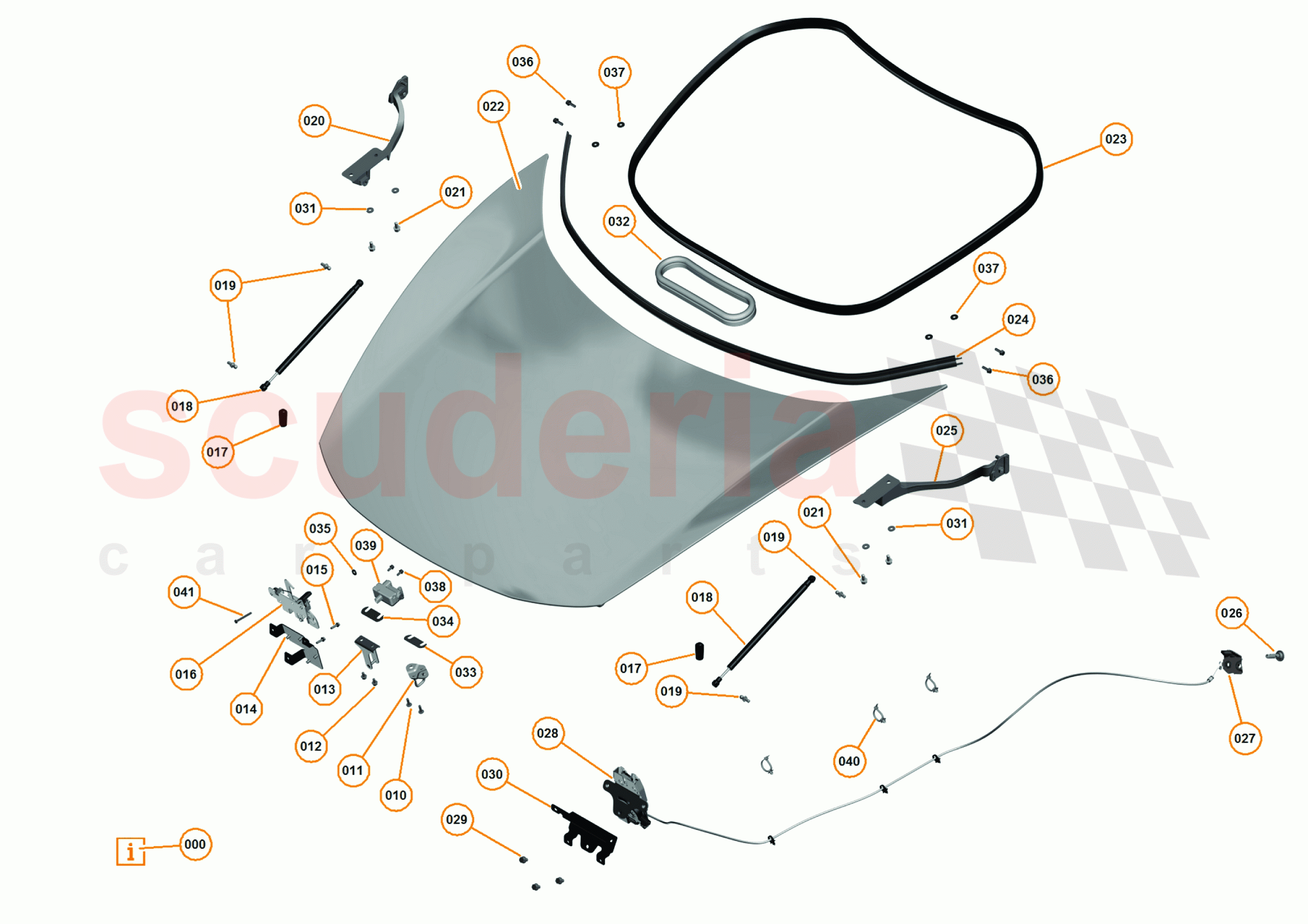 3 - A3 -CLOSURES - 3.1 - 01 - BONNET of McLaren McLaren 625C Coupe