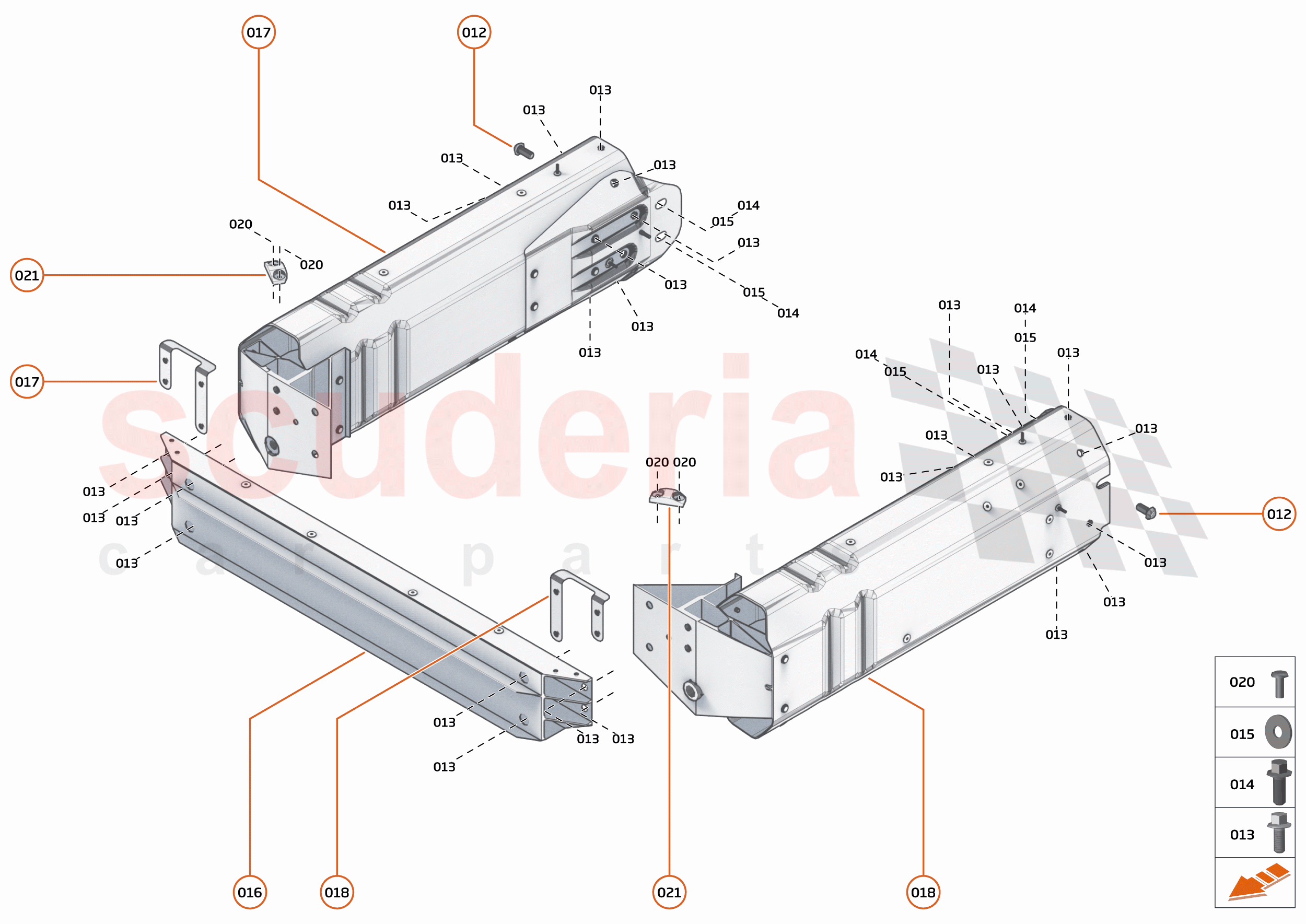 1 - FRONT STRUCTURES - 1.1 - FRONT CRASH STRUCTURE of McLaren McLaren 620R