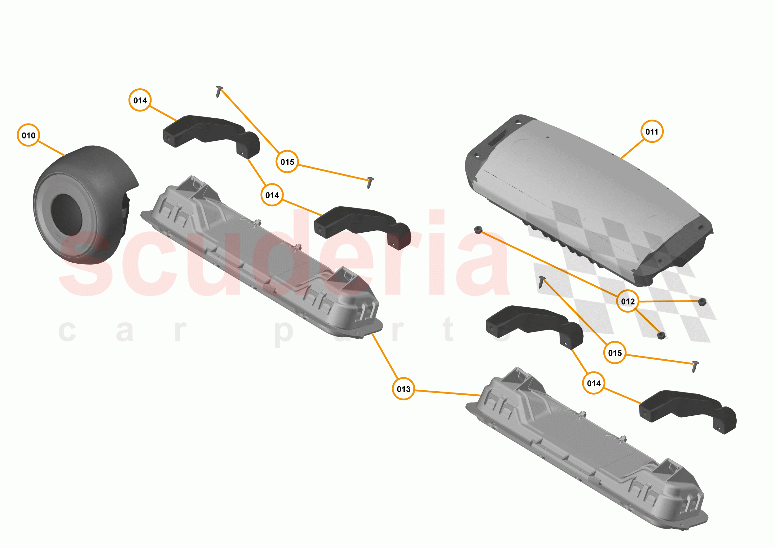 50 - INTERIOR RESTRAINTS - 50.1 - AIRBAG - STEERING WHEEL & FACIA of McLaren McLaren 720S Coupe