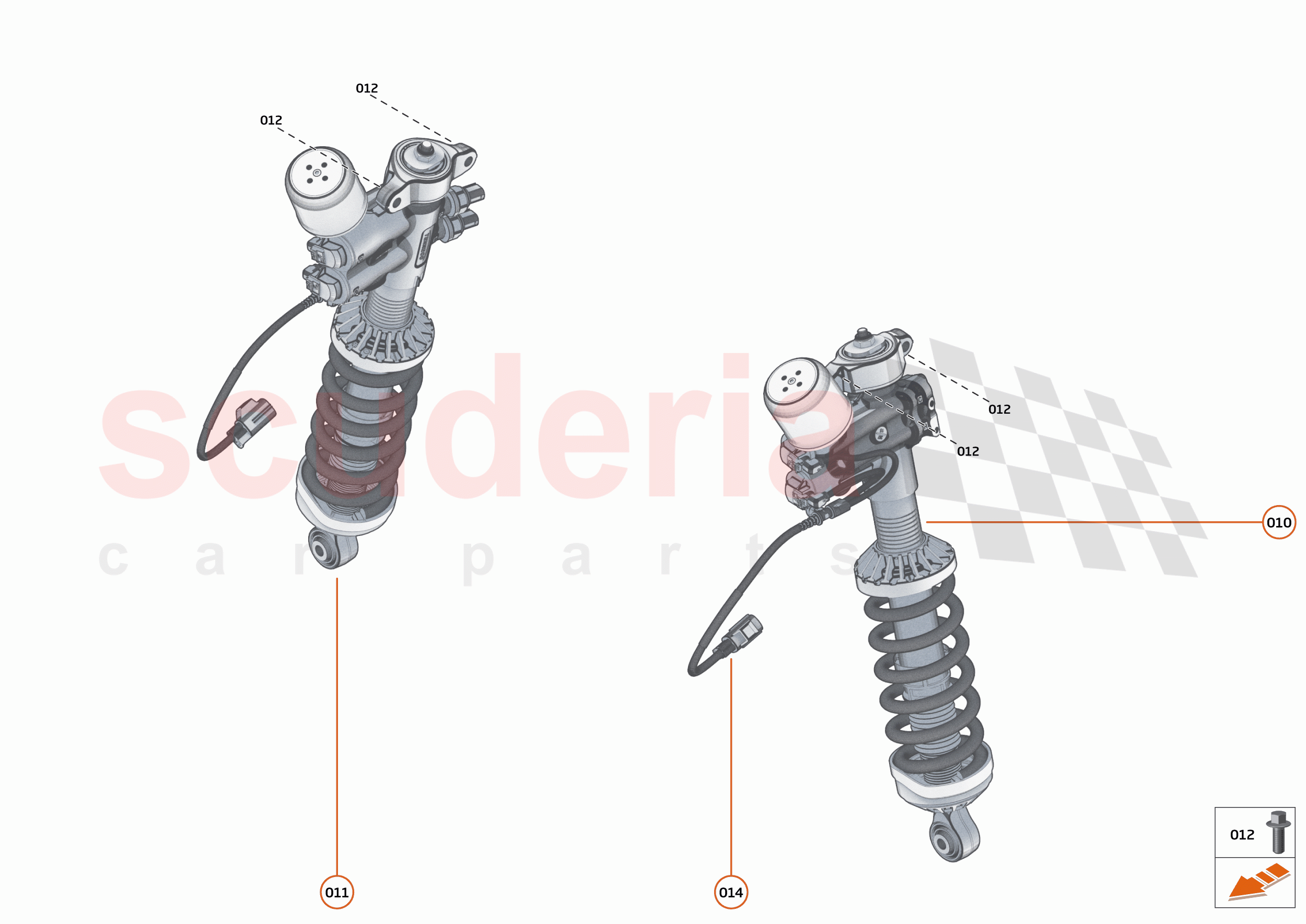 20 - SUSPENSION - REAR - 20.1 - DAMPER & ACTUATOR ASSEMBLIES REAR of McLaren McLaren 765LT Spider