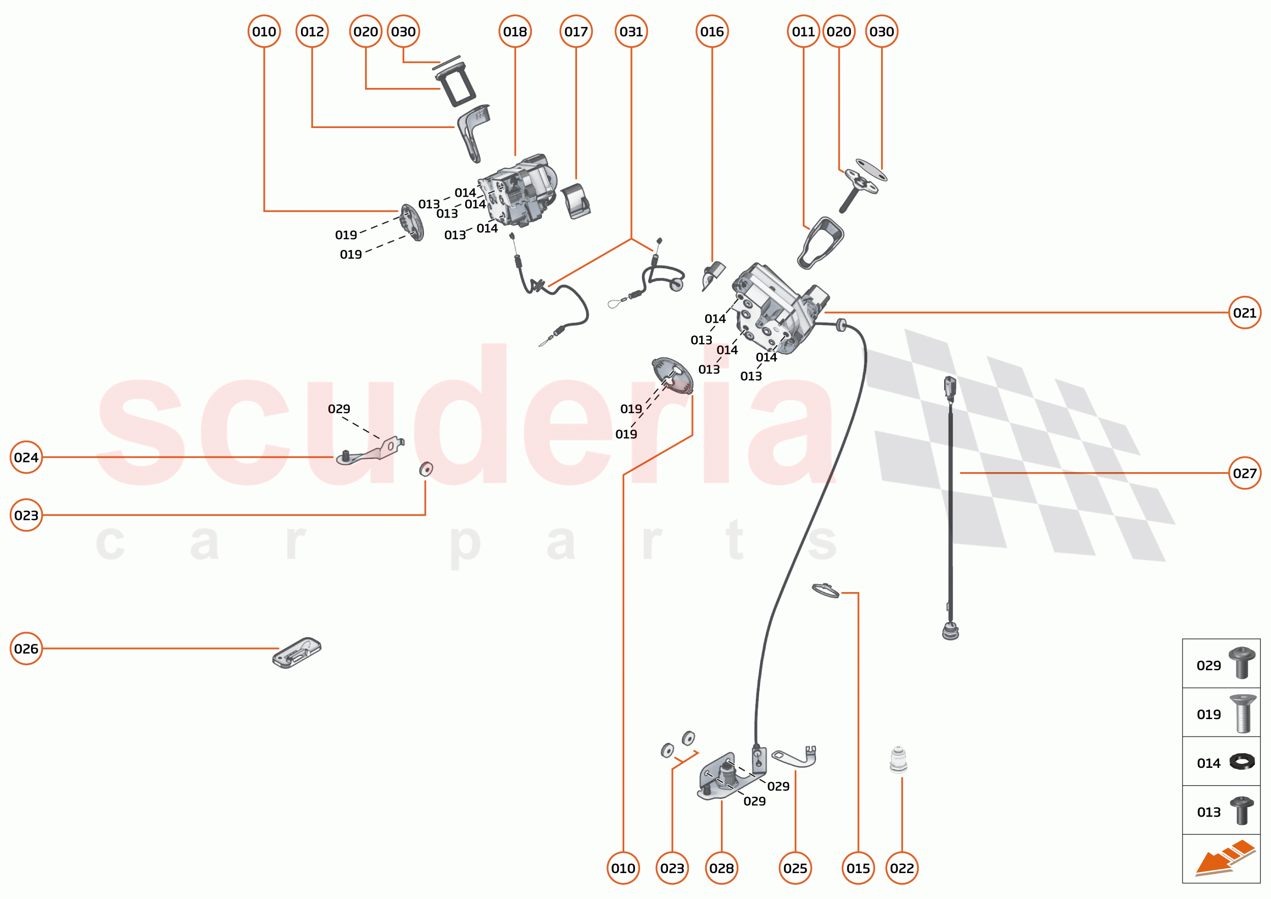 7 - CLOSURES - 7.7 - DOOR LATCH of McLaren McLaren 750S Spider