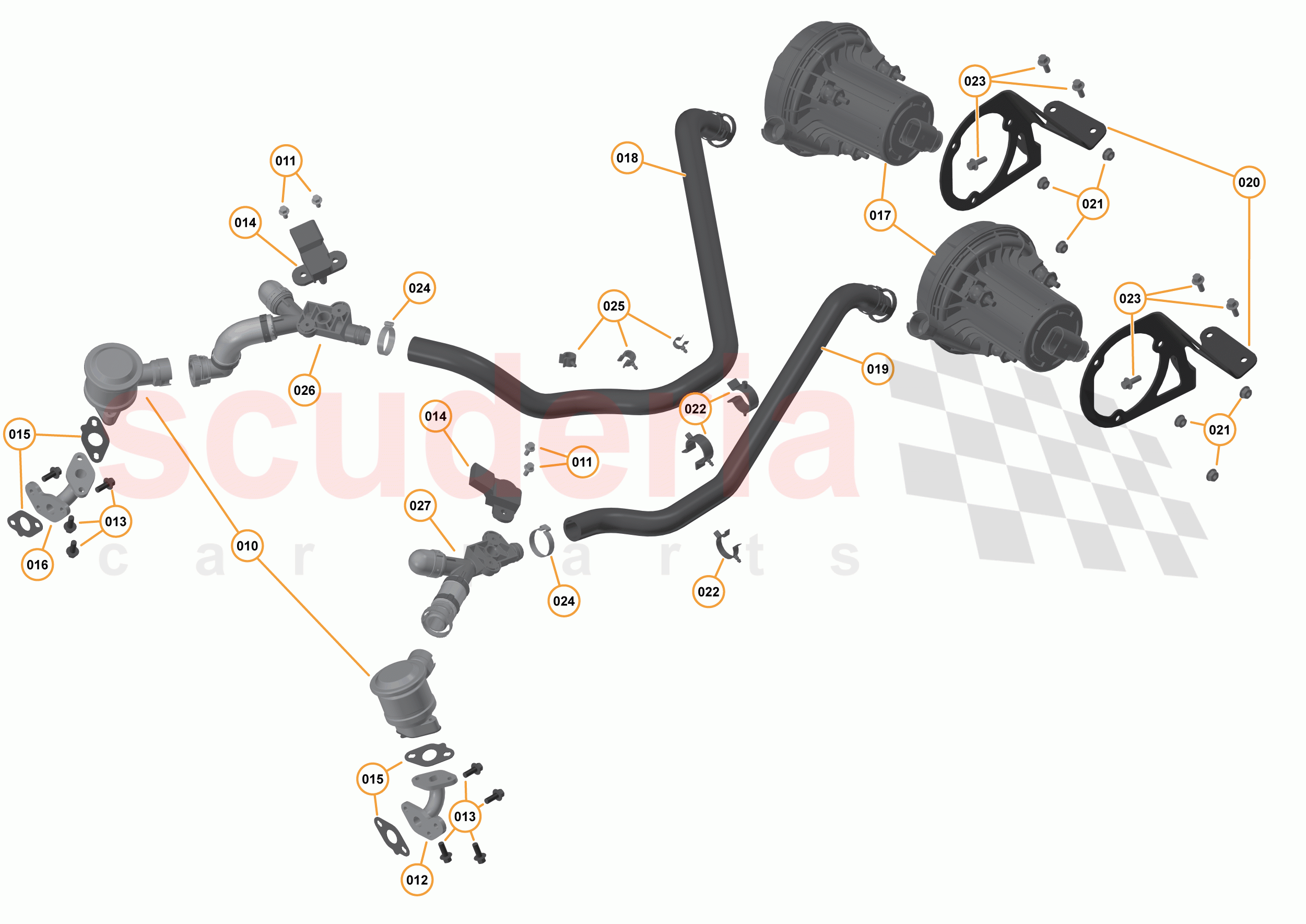 16 - F1 - POWER UNIT - 16.5 - 01 - POWER UNIT - SECONDARY AIR SYSTEM of McLaren McLaren 675LT Spider