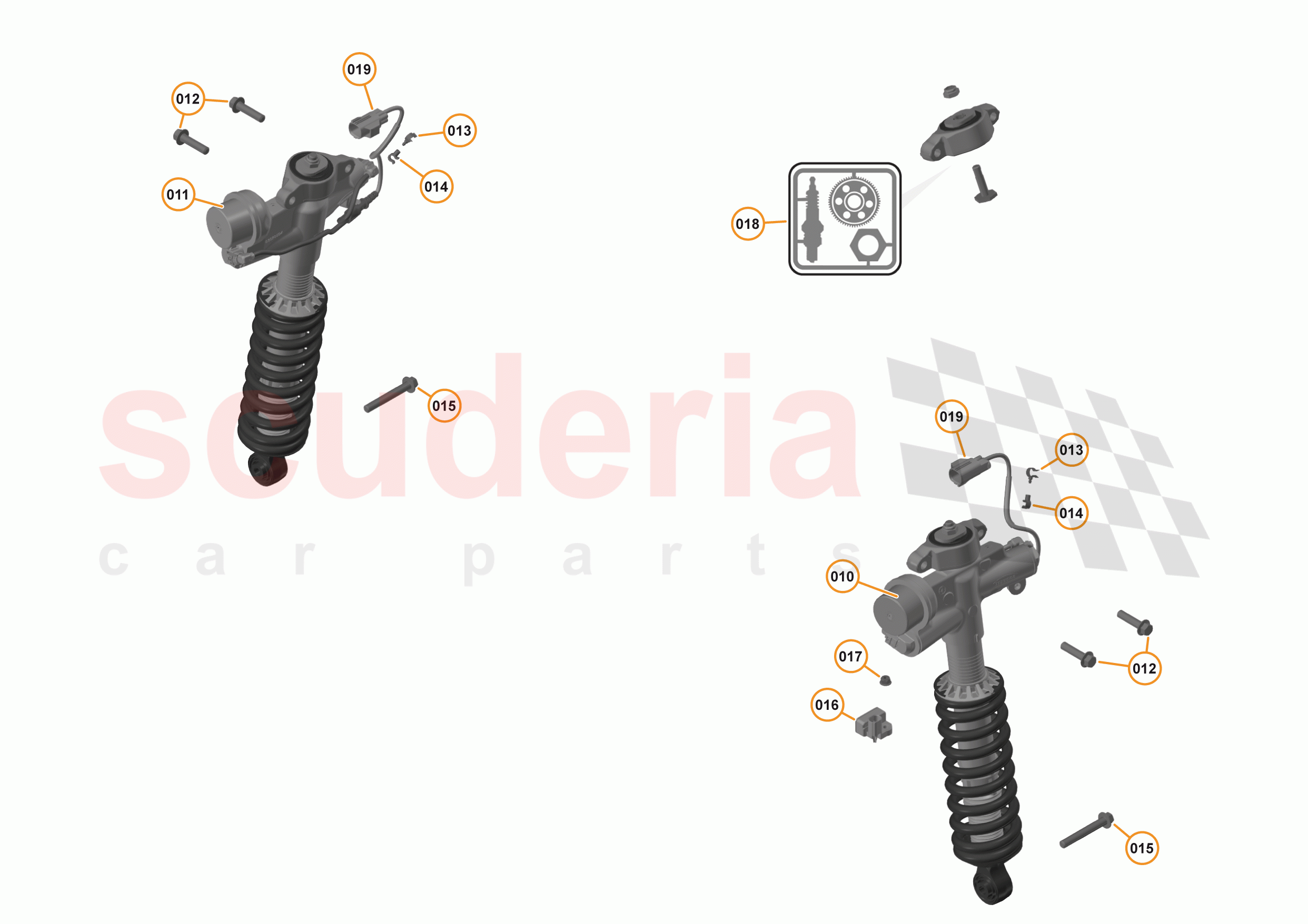 18 - SUSPENSION - REAR - 18.1 - DAMPER & ACTUATOR ASSEMBLIES REAR of McLaren McLaren 570S Spider