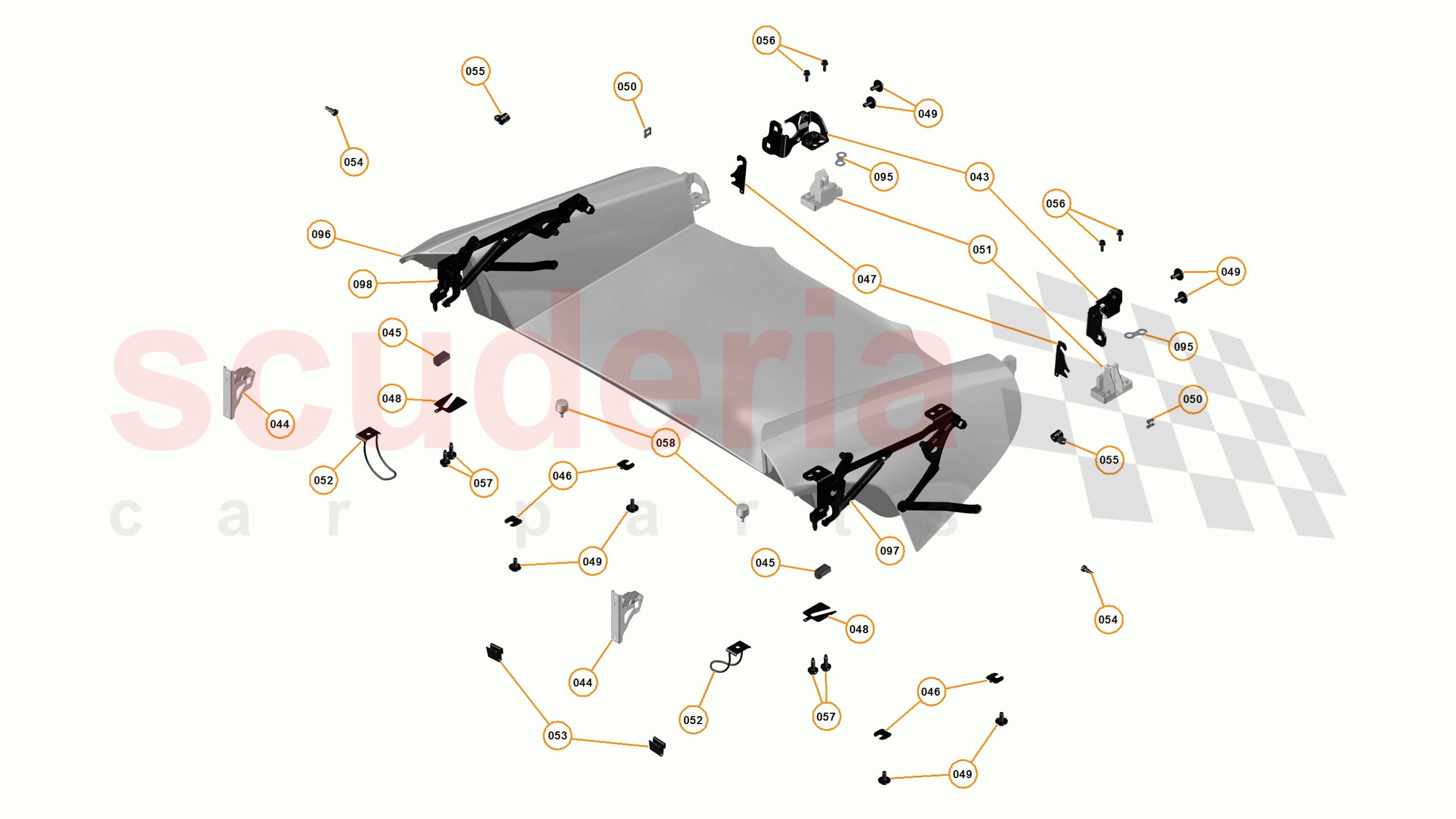 3 - A3 -CLOSURES - 3.12 - 06 - CONVERTIBLE ROOF - TONNEAU COVER of McLaren McLaren 625C Spider