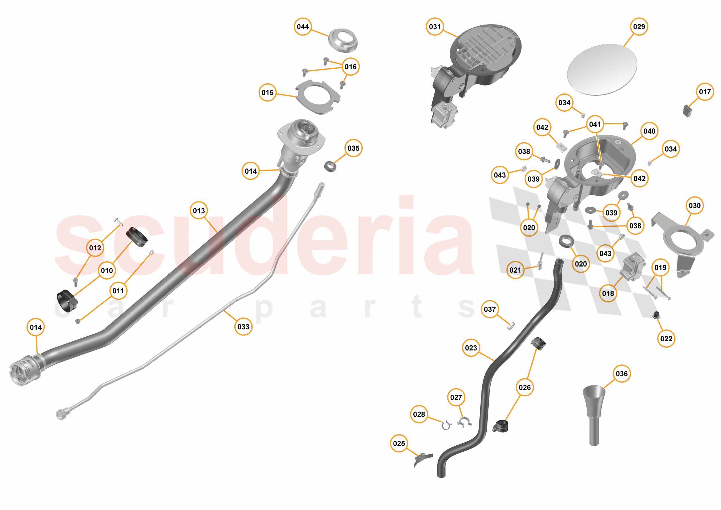 13 - K1 - FUEL SYSTEM - 13.3 - 03 - FUEL FILLER NECK of McLaren McLaren 675LT Spider