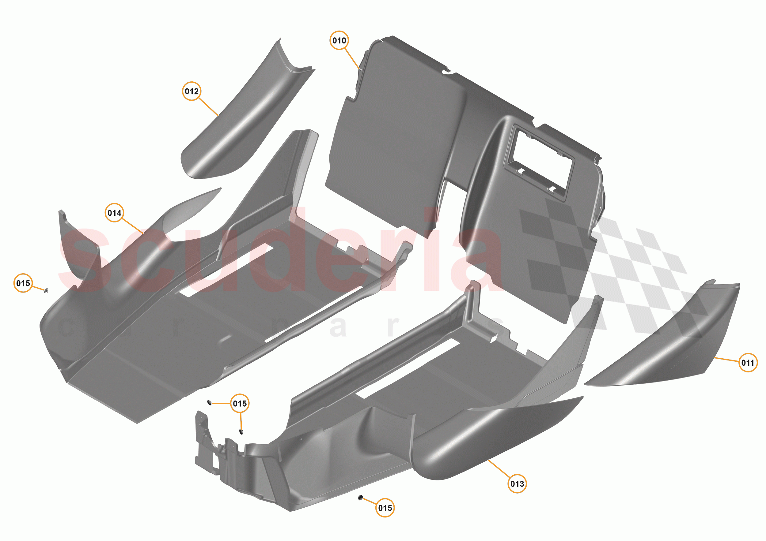 47 - INTERIOR SYSTEMS - 47.20 - LOWER & REAR TRIM - CARPETS & SILL COVERS of McLaren McLaren 570GT