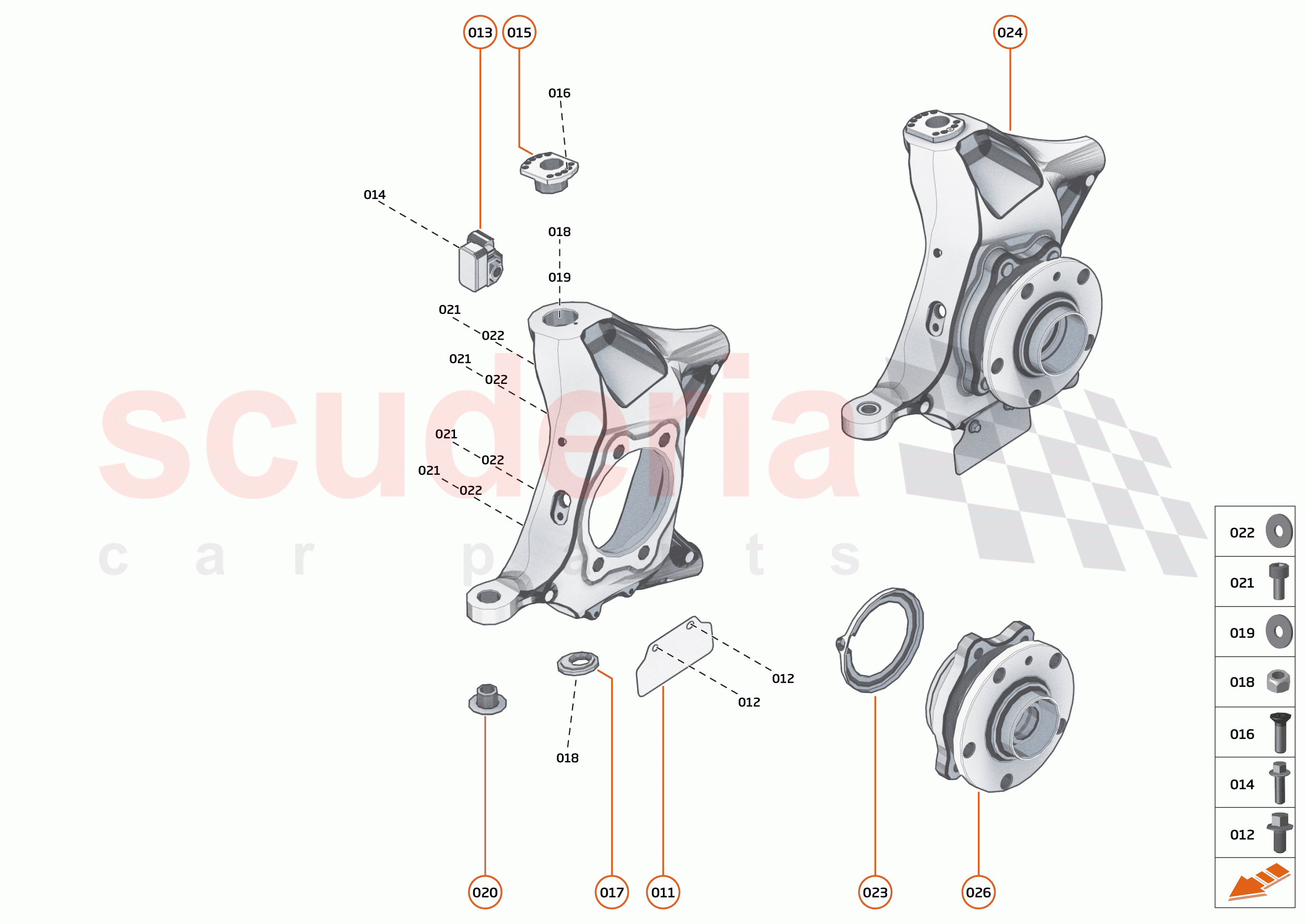 19 - SUSPENSION - FRONT - 19.2 - UPRIGHTS FRONT of McLaren McLaren 750S Spider