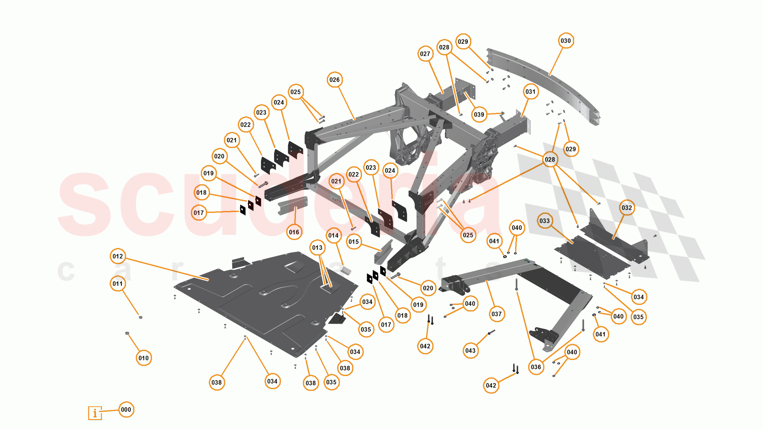 1 - A1 - BODY STRUCTURES - 1.3 - 03 - REAR FRAME ASSEMBLY of McLaren McLaren 12C Coupe