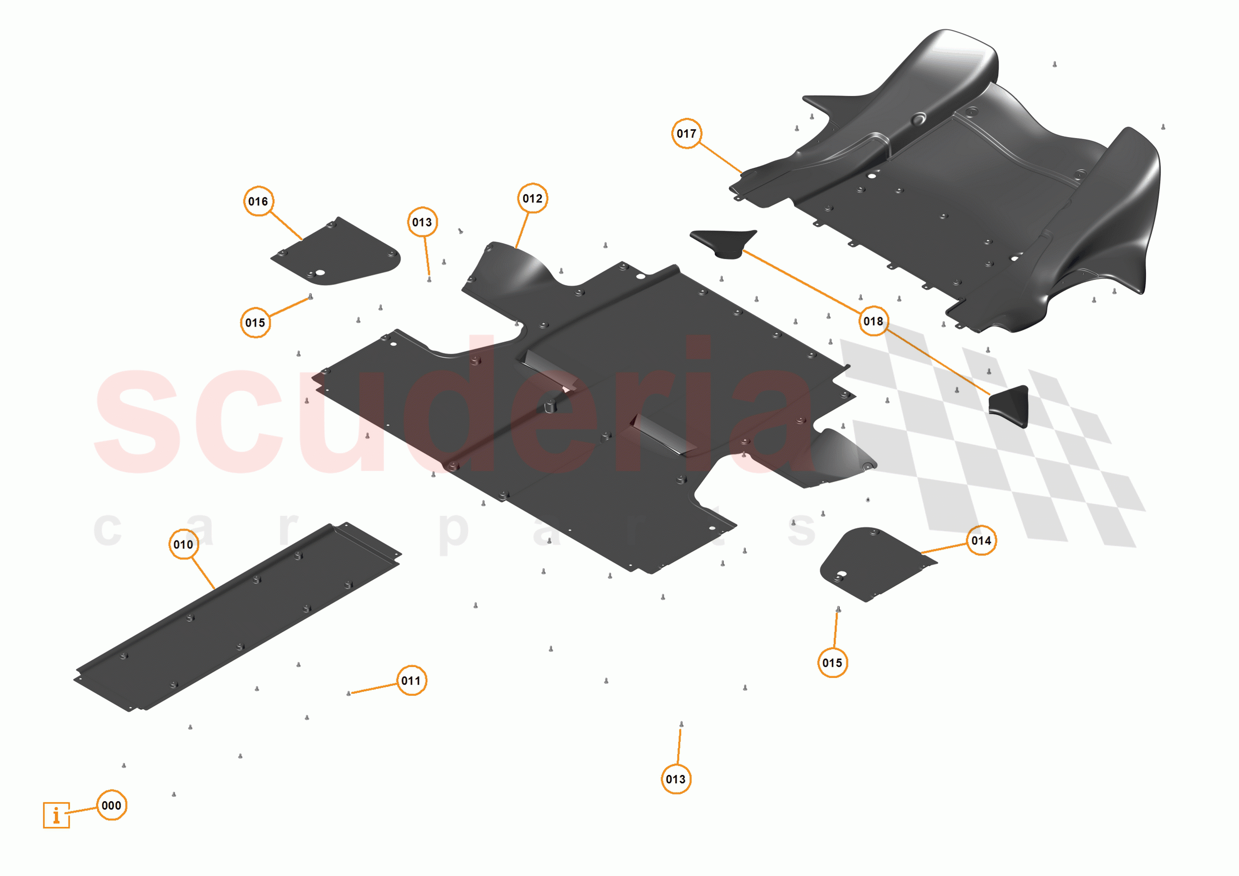 12 - DUCTS, VENTS AND FLOORS - 12.4 - REAR NON-STRUCTURAL FLOORS of McLaren McLaren P1 Coupe