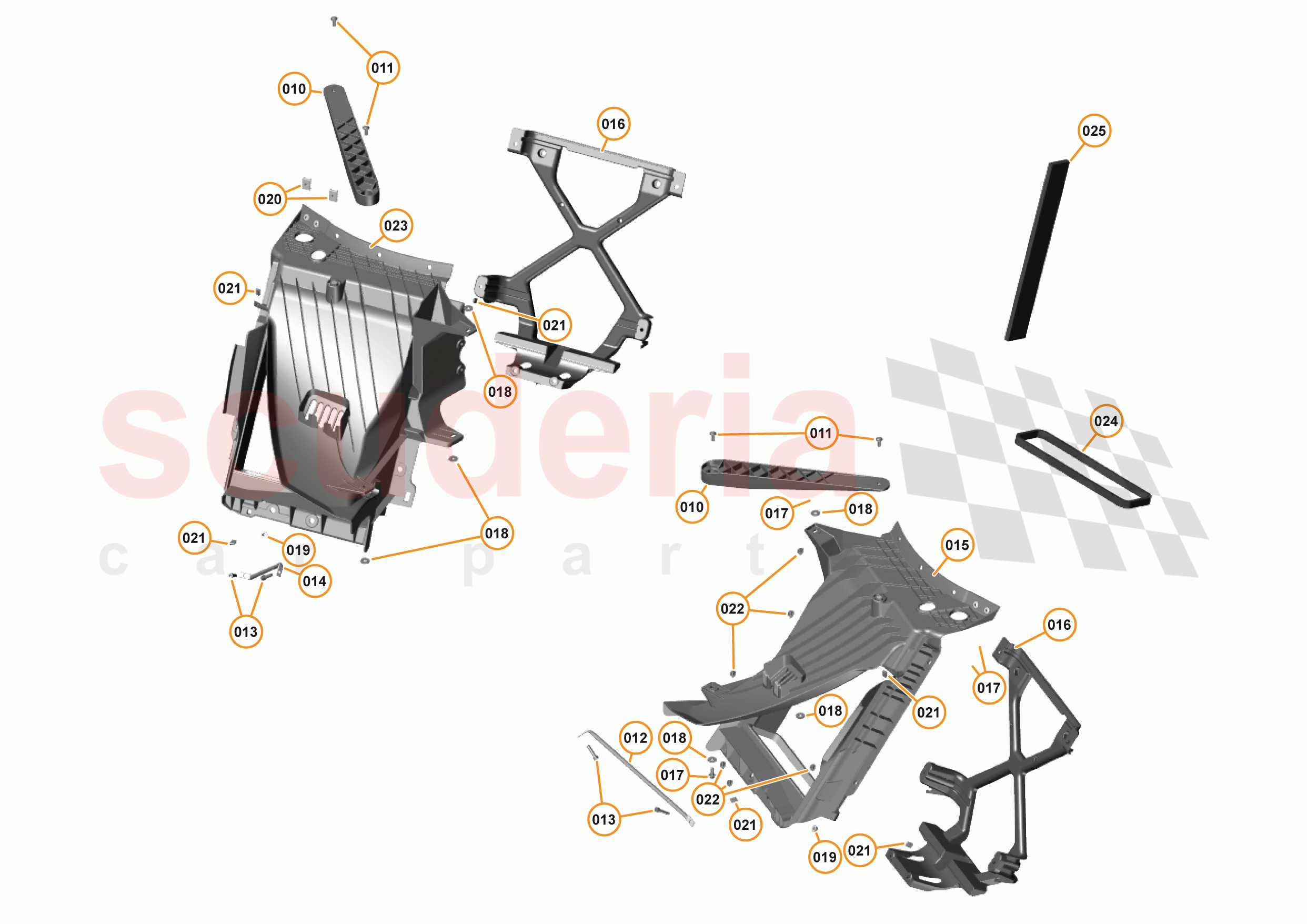 12 - DUCTS, VENTS & FLOORS - 12.1 - FRONT DUCTS & VENTS of McLaren McLaren 570GT