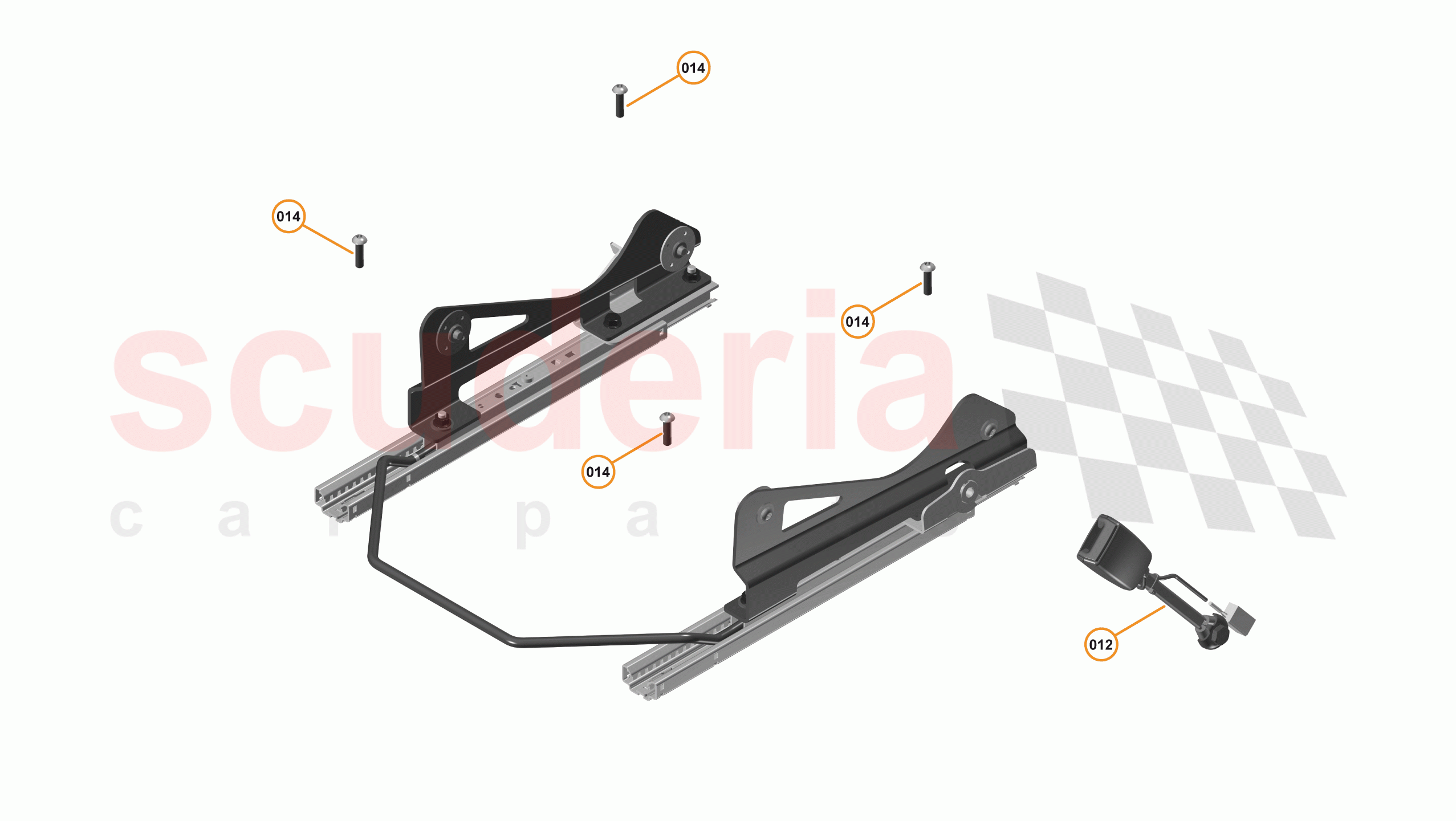49 - INTERIOR SYSTEMS - 49.16 - SEAT ASSEMBLY - SPORTS - MISC of McLaren McLaren 570S Spider