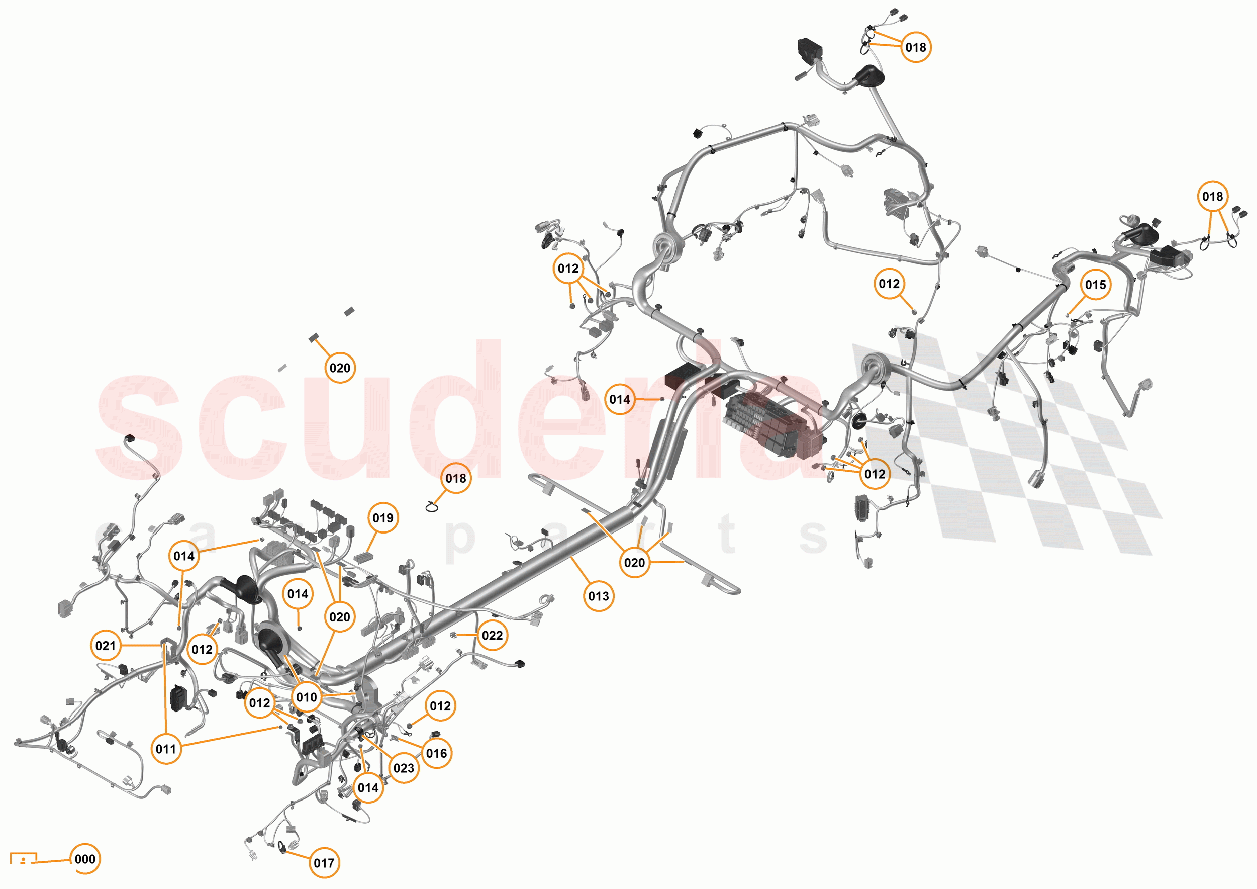 24 - M1 - ELECTRICAL DISTRIBUTION - 24.2 - 01 - ELECTRICAL DISTRIBUTION - MAIN HARNESS of McLaren McLaren 675LT Coupe