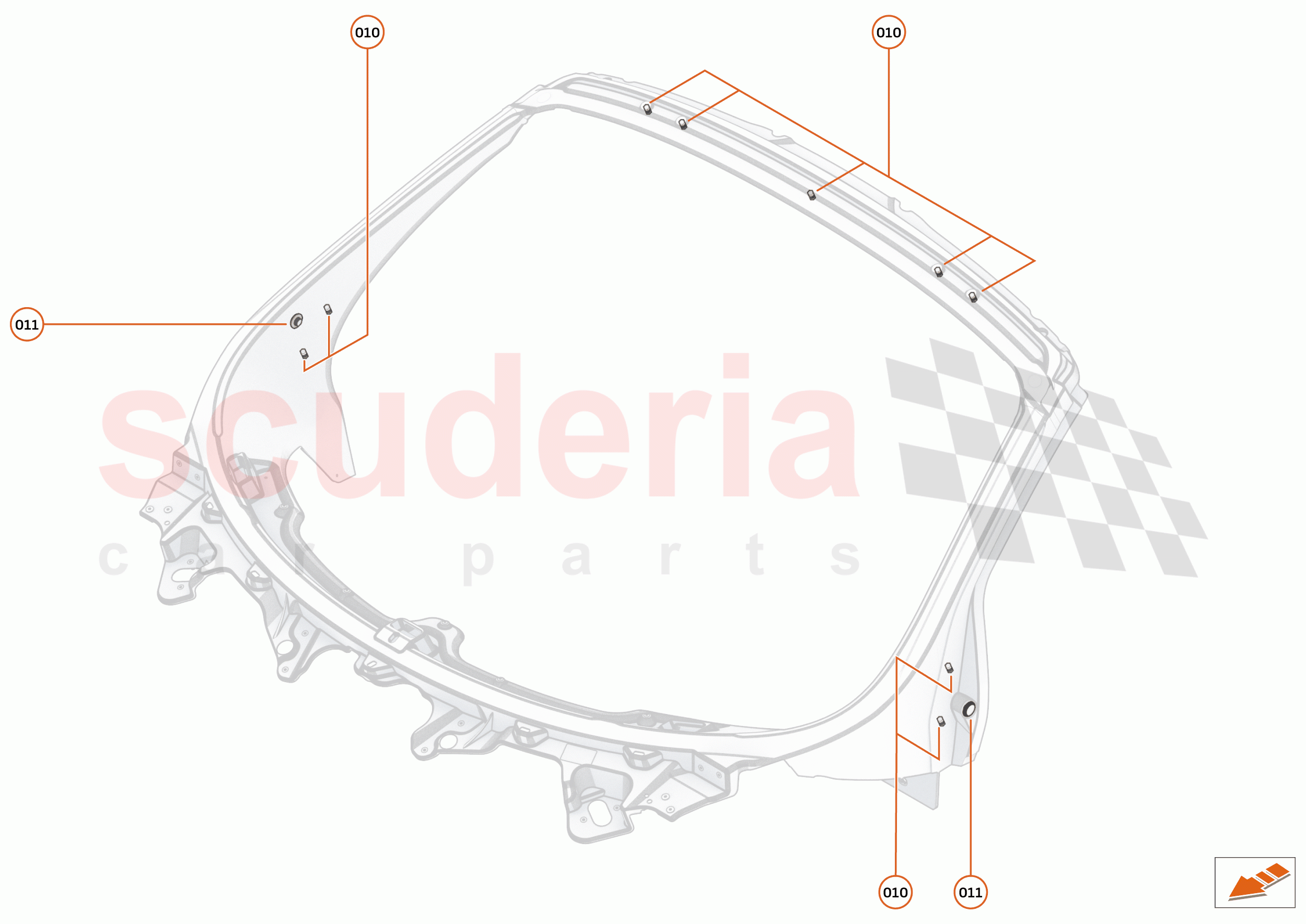 5 - UPPER STRUCTURES - 5.1 - WINDSCREEN SURROUND of McLaren McLaren 750S Coupe