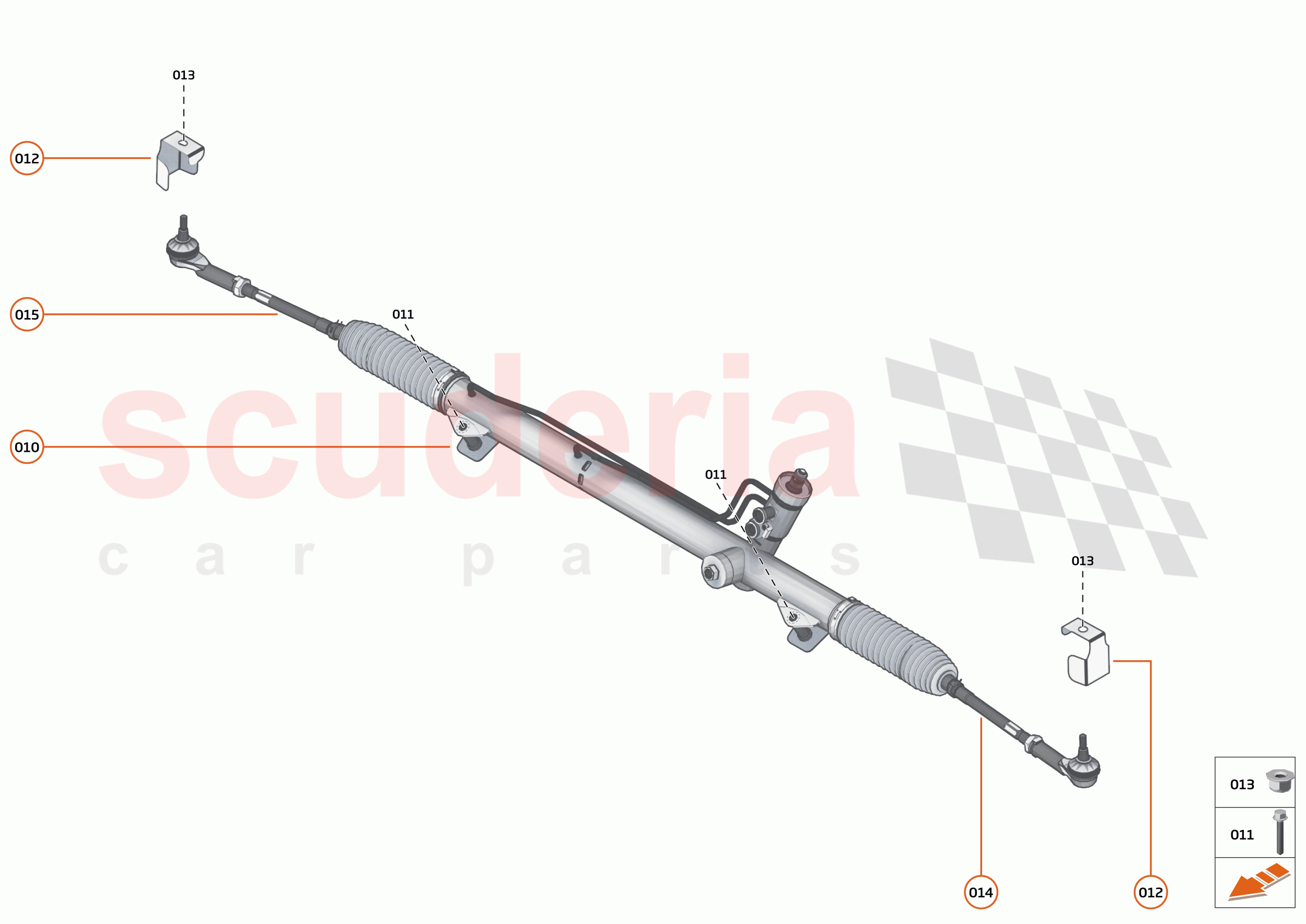 27 - STEERING - 27.3 - STEERING RACK of McLaren McLaren 750S Coupe