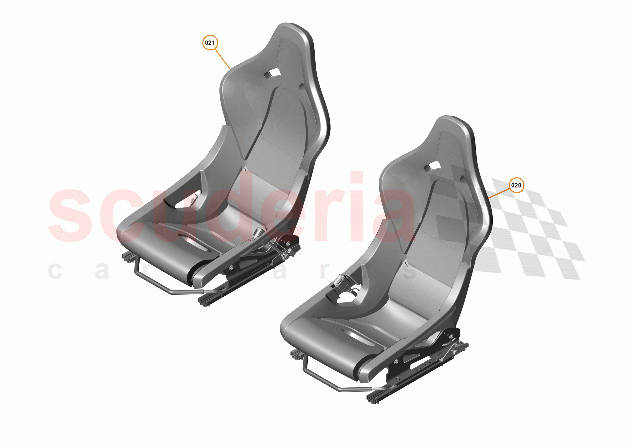 49 - INTERIOR SYSTEMS - 49.7 - SEAT ASSEMBLY - FULL of McLaren McLaren P1 Coupe
