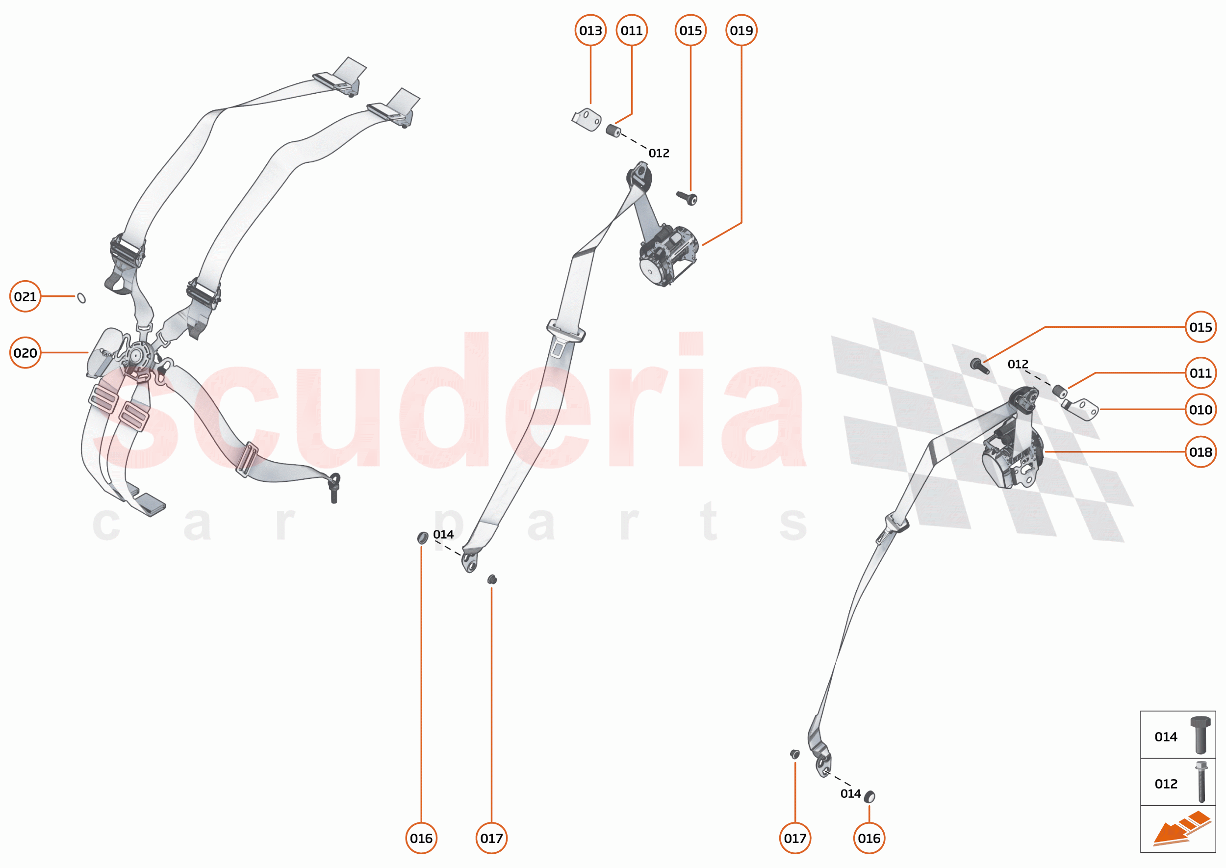 42 - INTERIOR RESTRAINTS - 42.3 - SEATBELTS of McLaren McLaren Artura