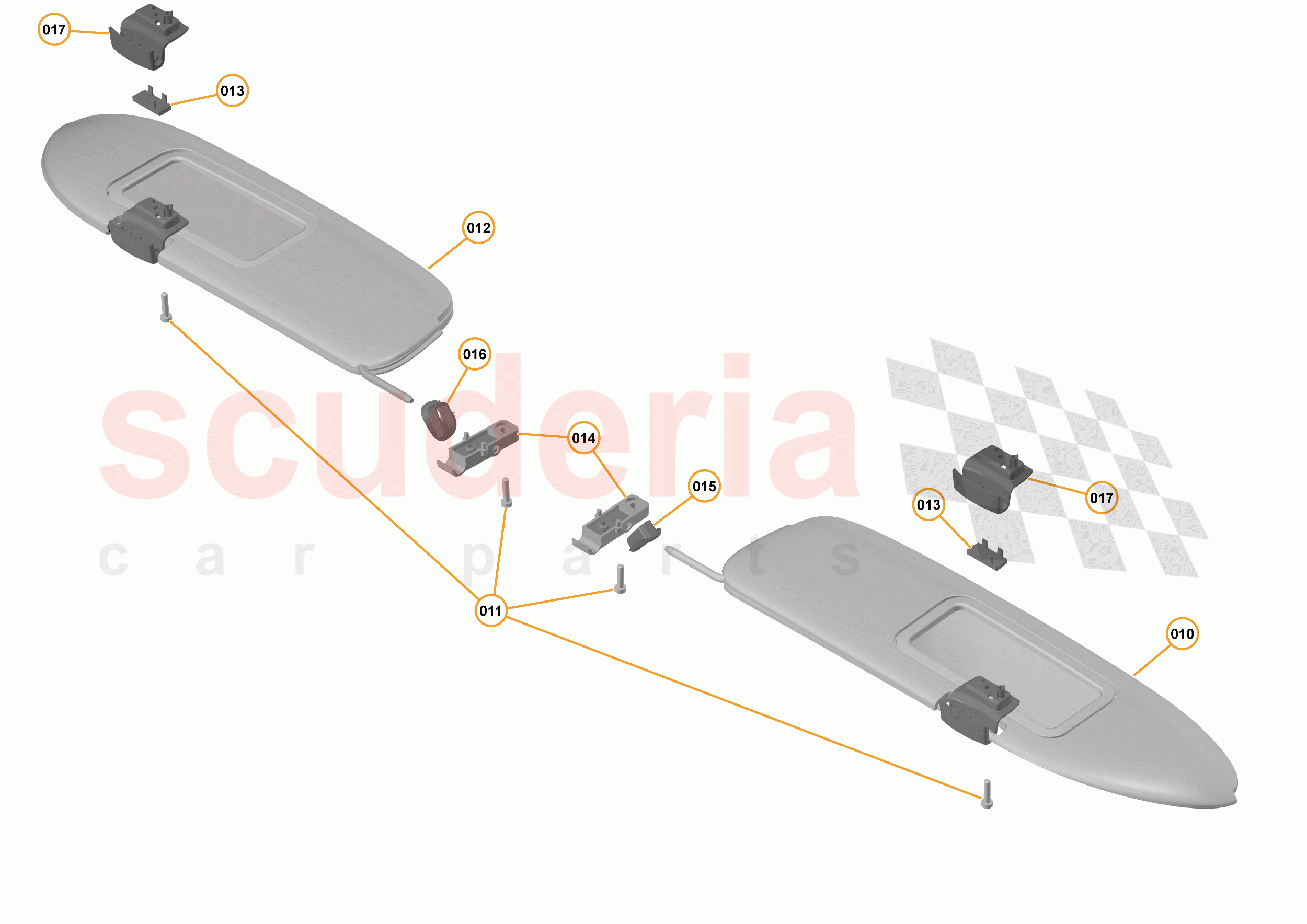 47 - INTERIOR SYSTEMS - 47.26 - SUNVISOR of McLaren McLaren 570GT