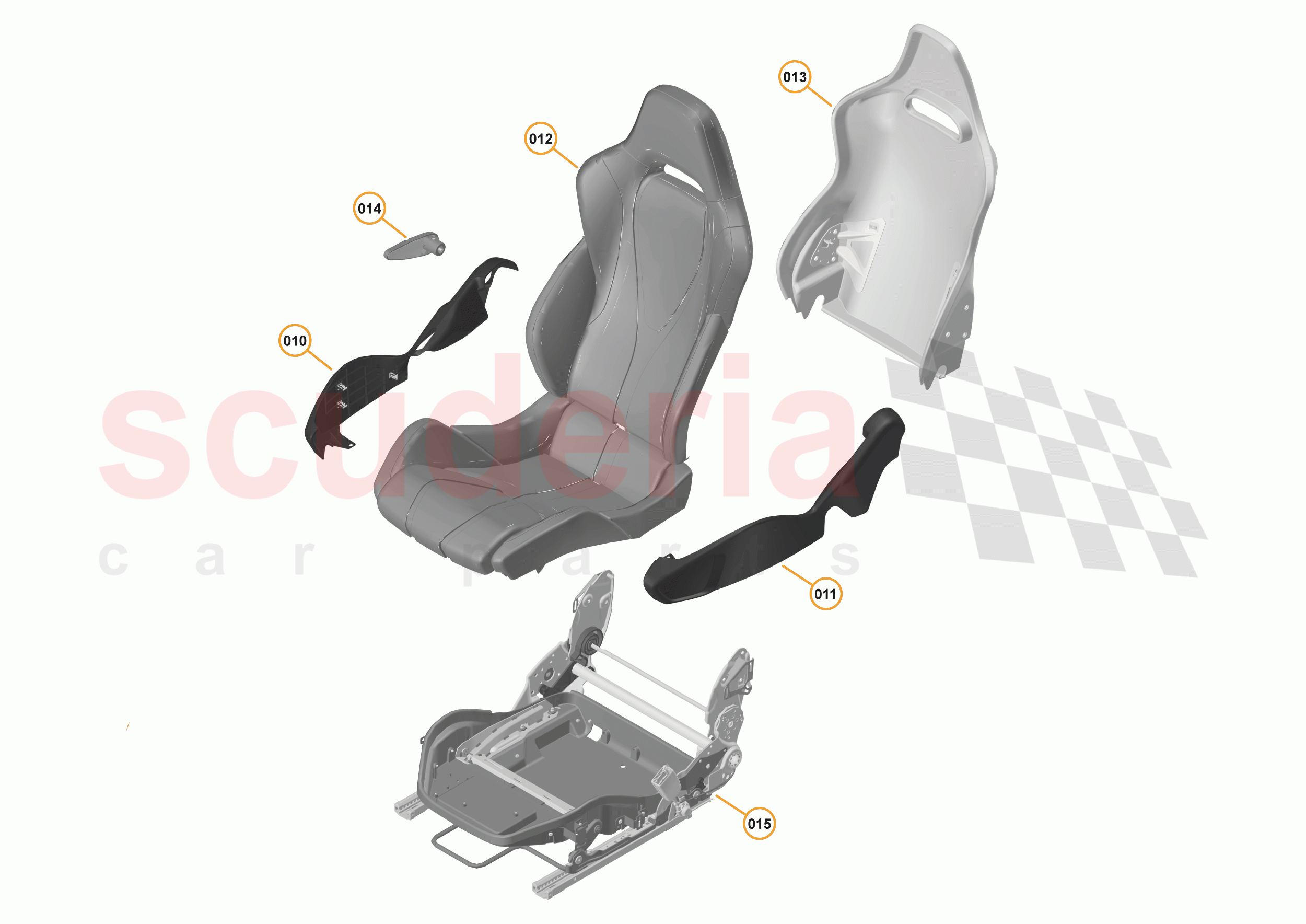 47 - INTERIOR SYSTEMS - 47.13 - SEAT ASSEMBLY - COMPONENTS & HARDWARE - MANUAL of McLaren McLaren 570S Coupe