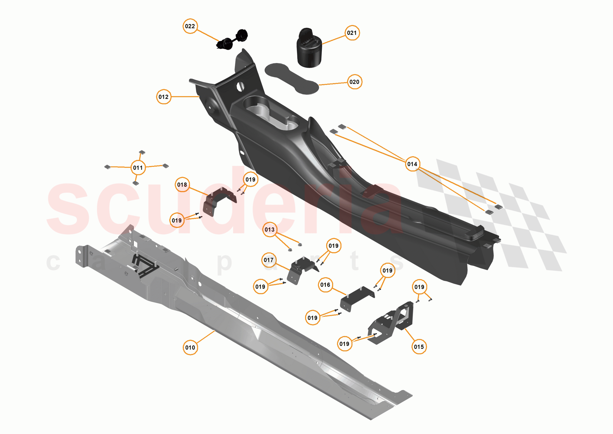 49 - INTERIOR SYSTEMS - 49.3 - TUNNEL CONSOLE of McLaren McLaren P1 Coupe