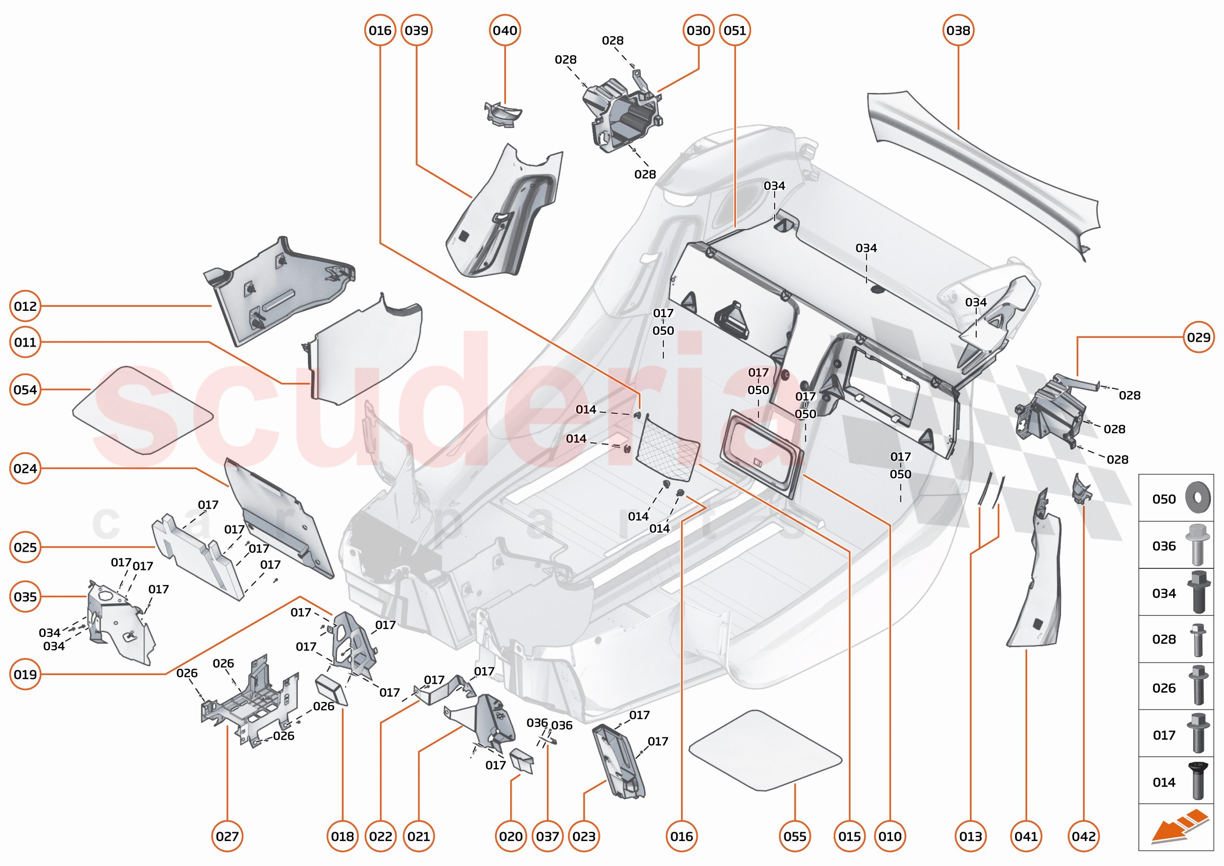48 - INTERIOR SYSTEMS - 48.11 - LOWER & REAR TRIM of McLaren McLaren 600LT