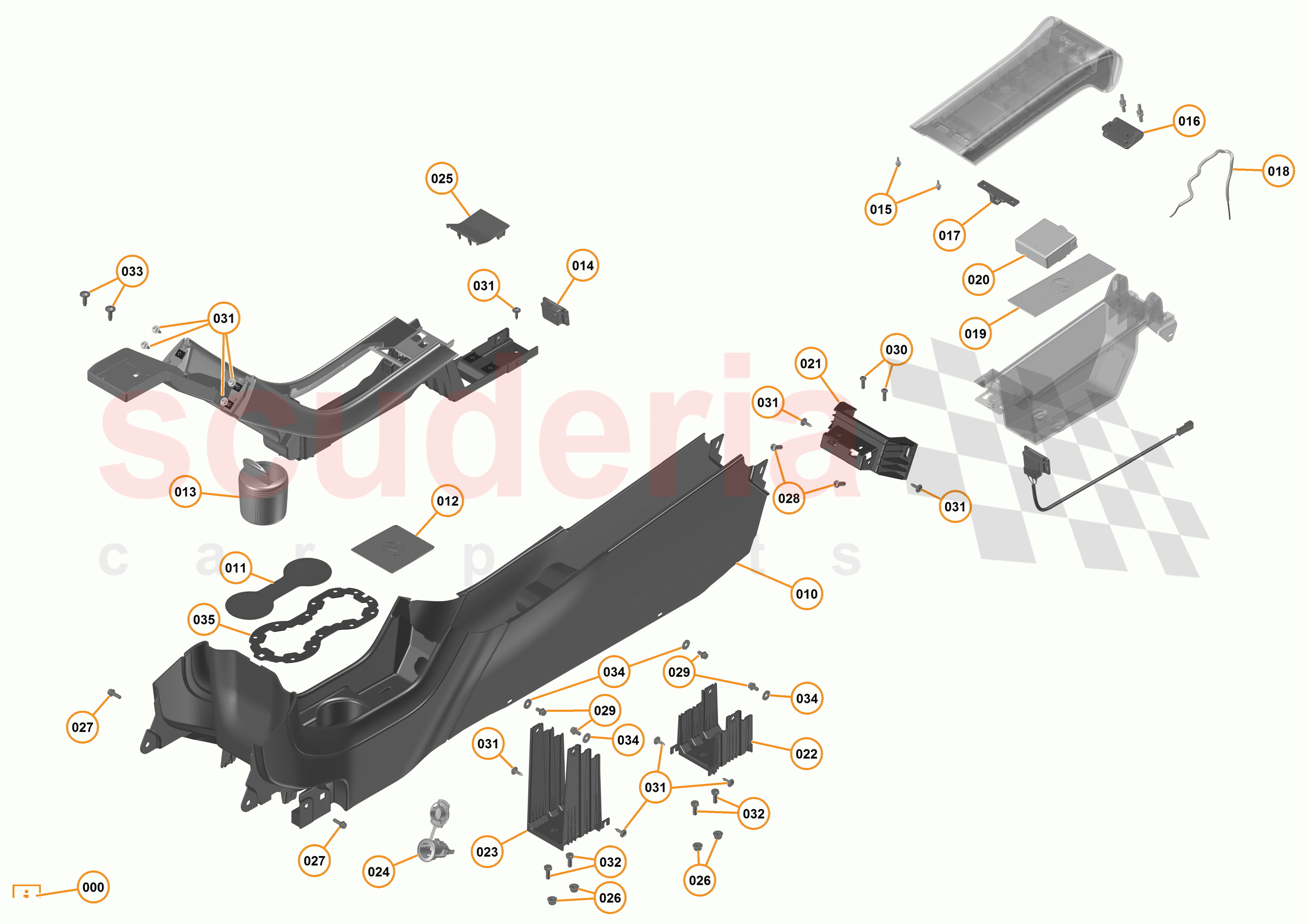29 - N2 - TUNNEL CONSOLE ASSEMBLY - 29.1 - 01 - TUNNEL CONSOLE ASSEMBLY - MISC of McLaren McLaren 675LT Coupe