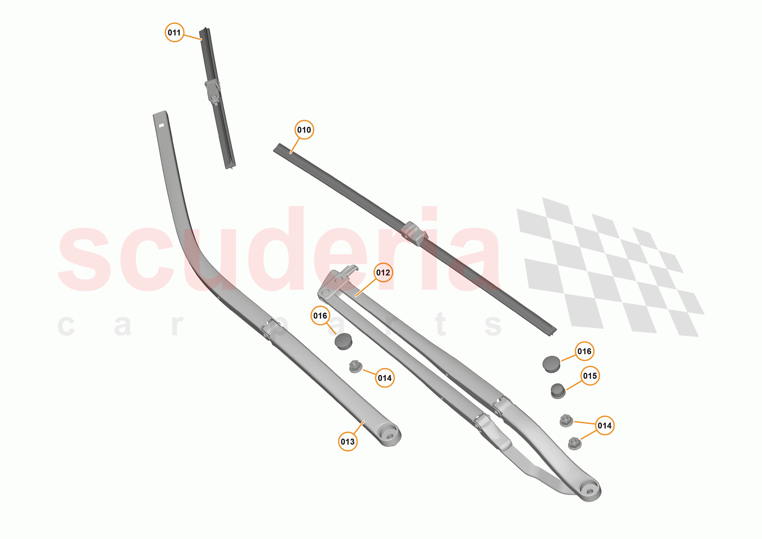 11 - WIPERS & WASHER SYSTEM - 11.2 - WINDSCREEN WIPER ARMS of McLaren McLaren 570GT