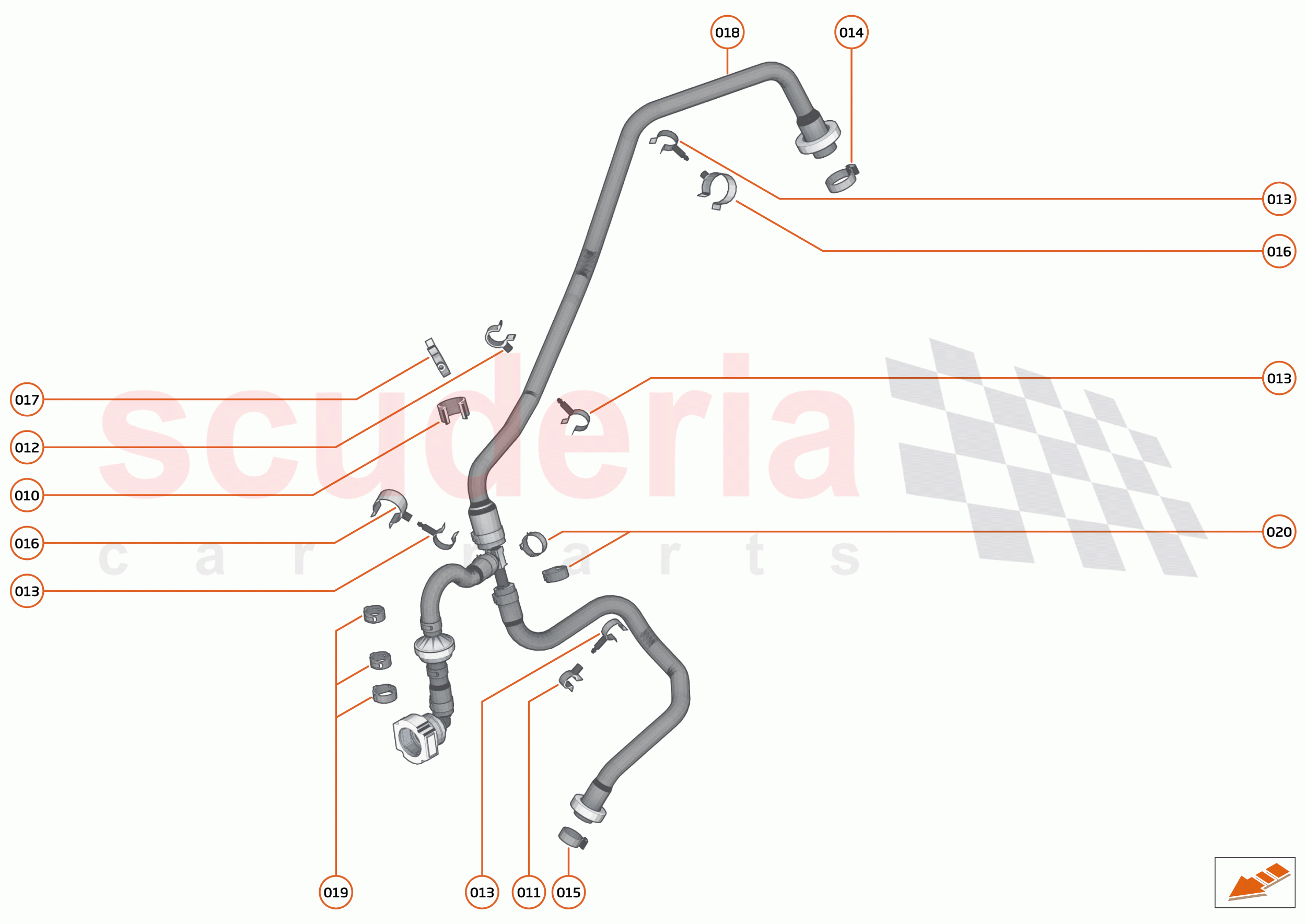 33 - ENGINE - 33.18 - ASSY-VENTURI PURGE HOSE of McLaren McLaren 600LT