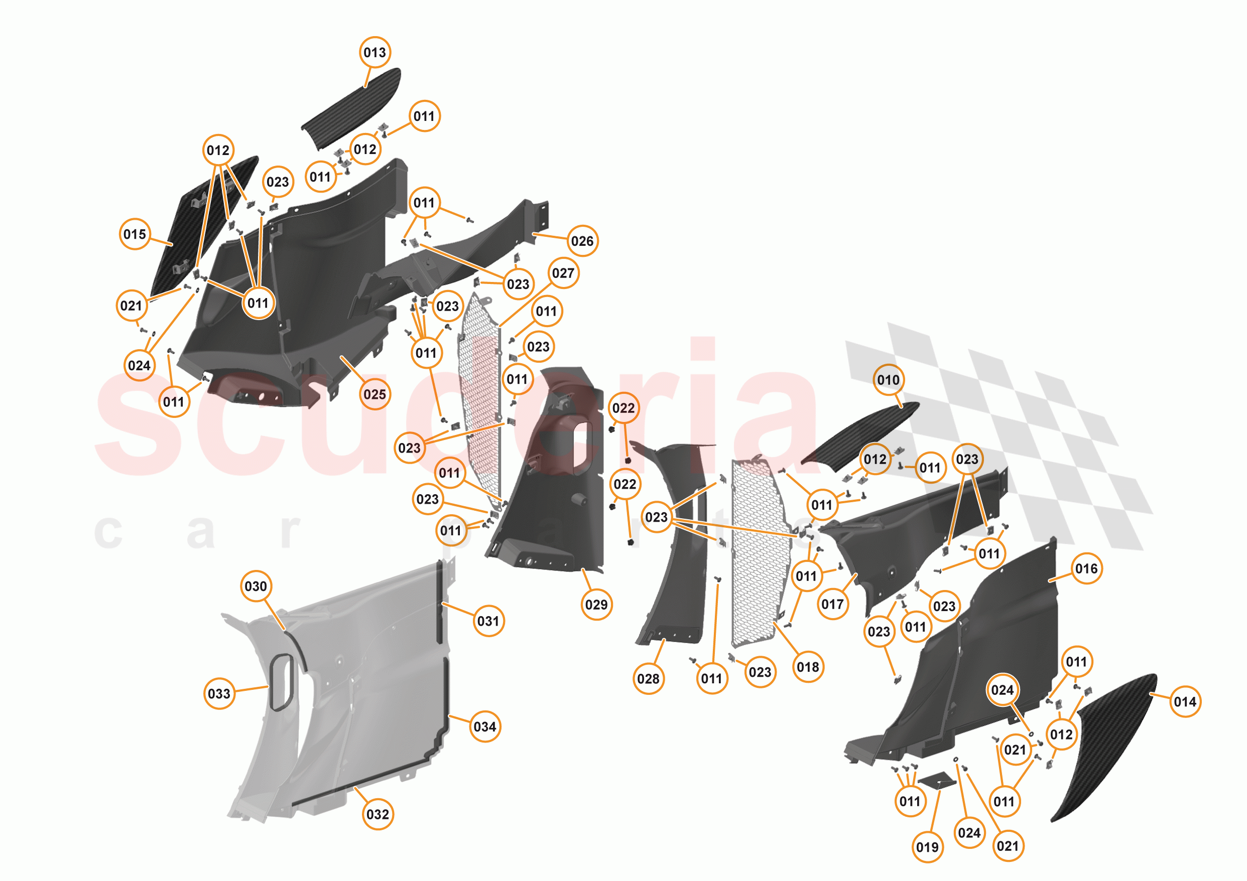 12 - DUCTS, VENTS & FLOORS - 12.2 - SIDE DUCTS & VENTS of McLaren McLaren 570S Coupe