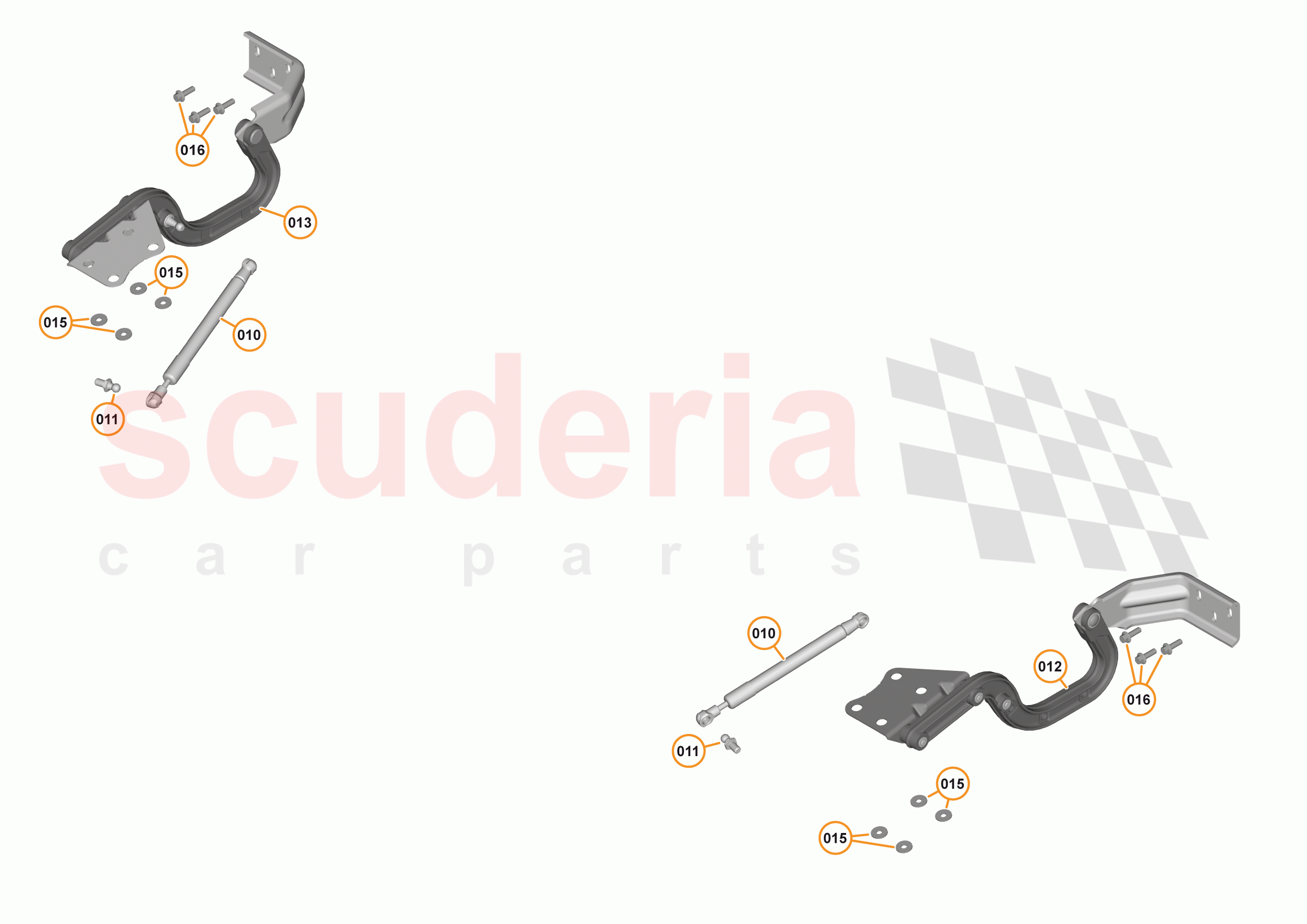 6 - CLOSURES - 6.2 - BONNET HINGE of McLaren McLaren 540C Coupe
