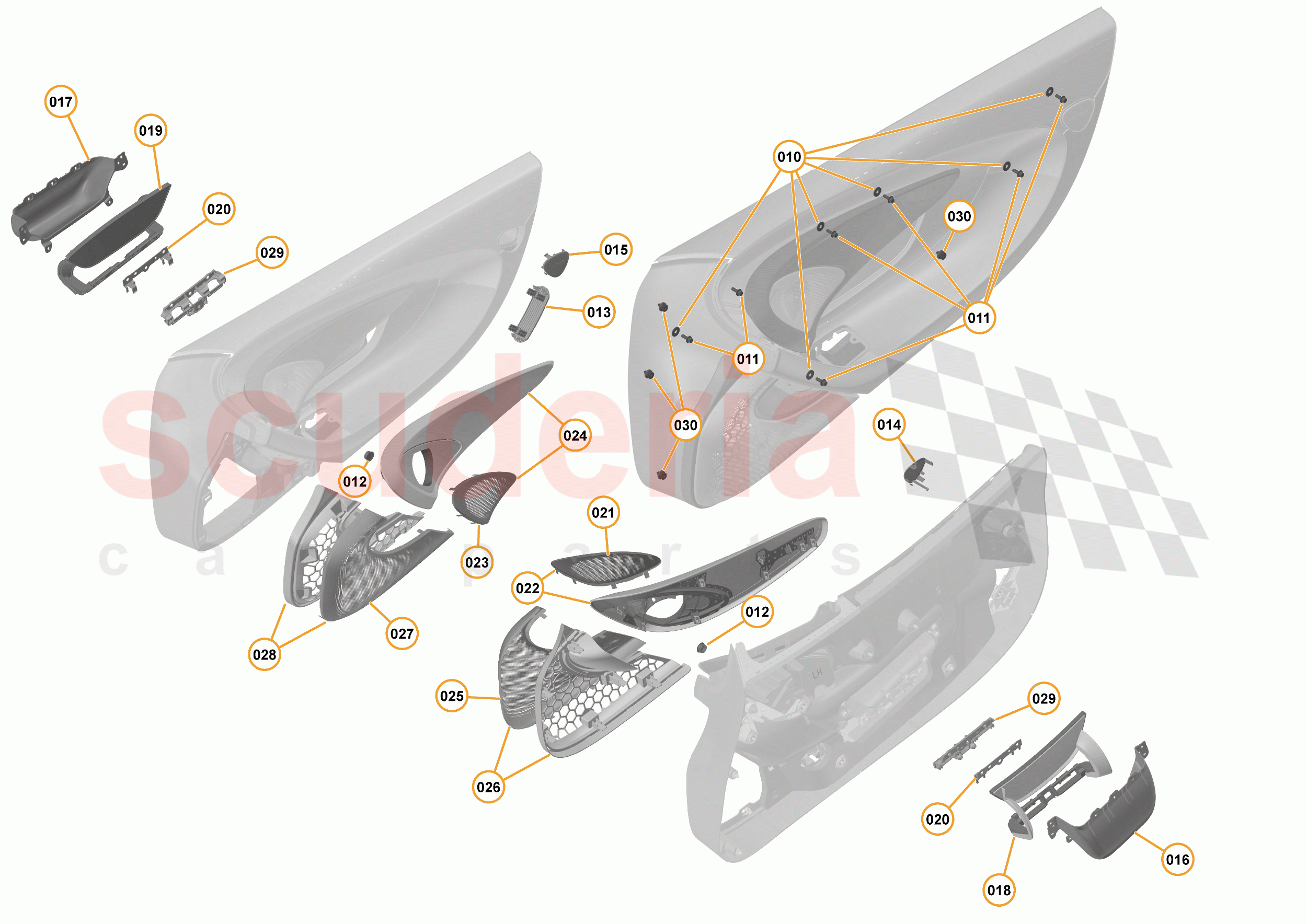47 - INTERIOR SYSTEMS - 47.28 - DOOR CASING - COMPONENTS & HARDWARE of McLaren McLaren 570GT