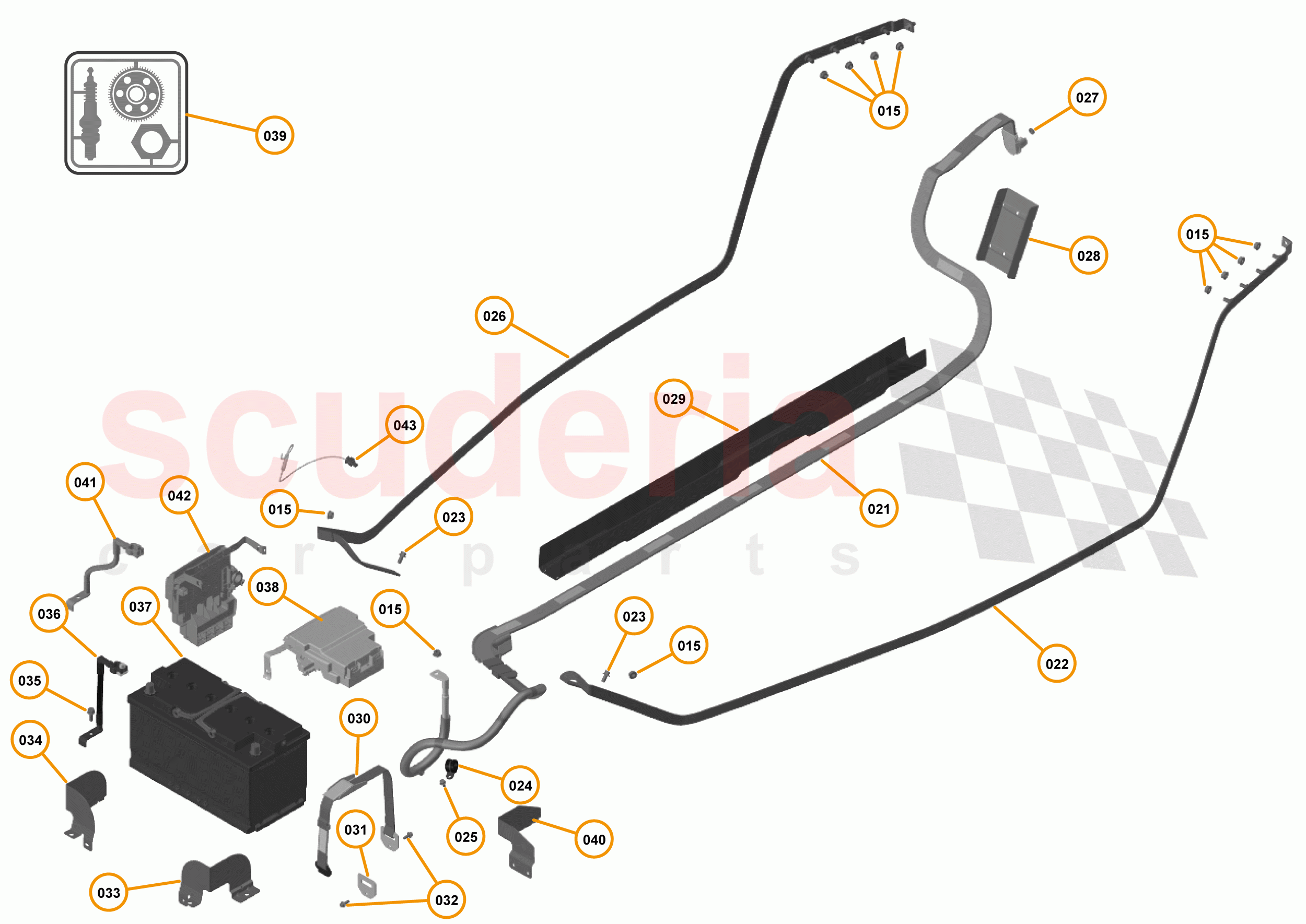 23 - M1 - ELECTRICAL DISTRIBUTION - 23.1 - 01 - ELECTRICAL DISTRIBUTION - POWER DISTRIBUTION of McLaren McLaren 12C Spider
