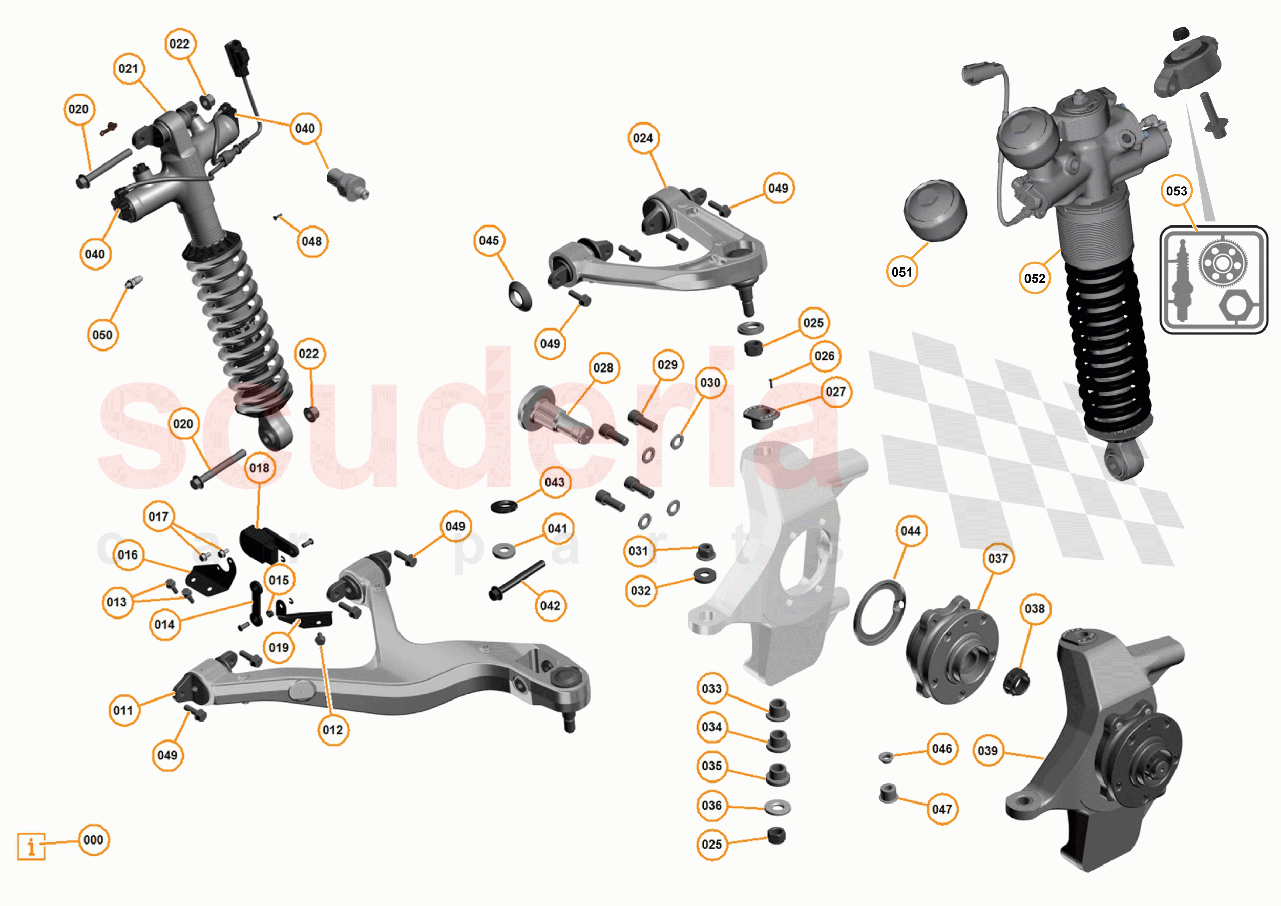 6 - B1 - FRONT SUSPENSION - 6.3 - 03 - FRONT SUSPENSION RH of McLaren McLaren 625C Spider