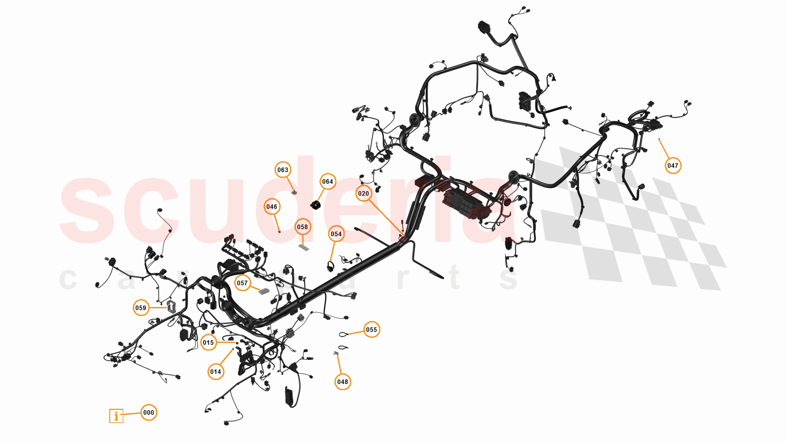 23 - M1 - ELECTRICAL DISTRIBUTION - 23.2 - 01 - ELECTRICAL DISTRIBUTION - MAIN HARNESS of McLaren McLaren 650S Spider