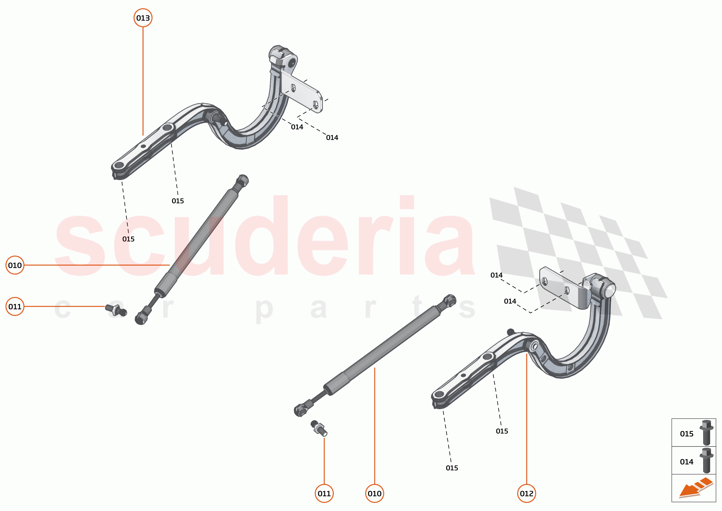 7 - CLOSURES - 7.2 - BONNET HINGE of McLaren McLaren 720S Spider