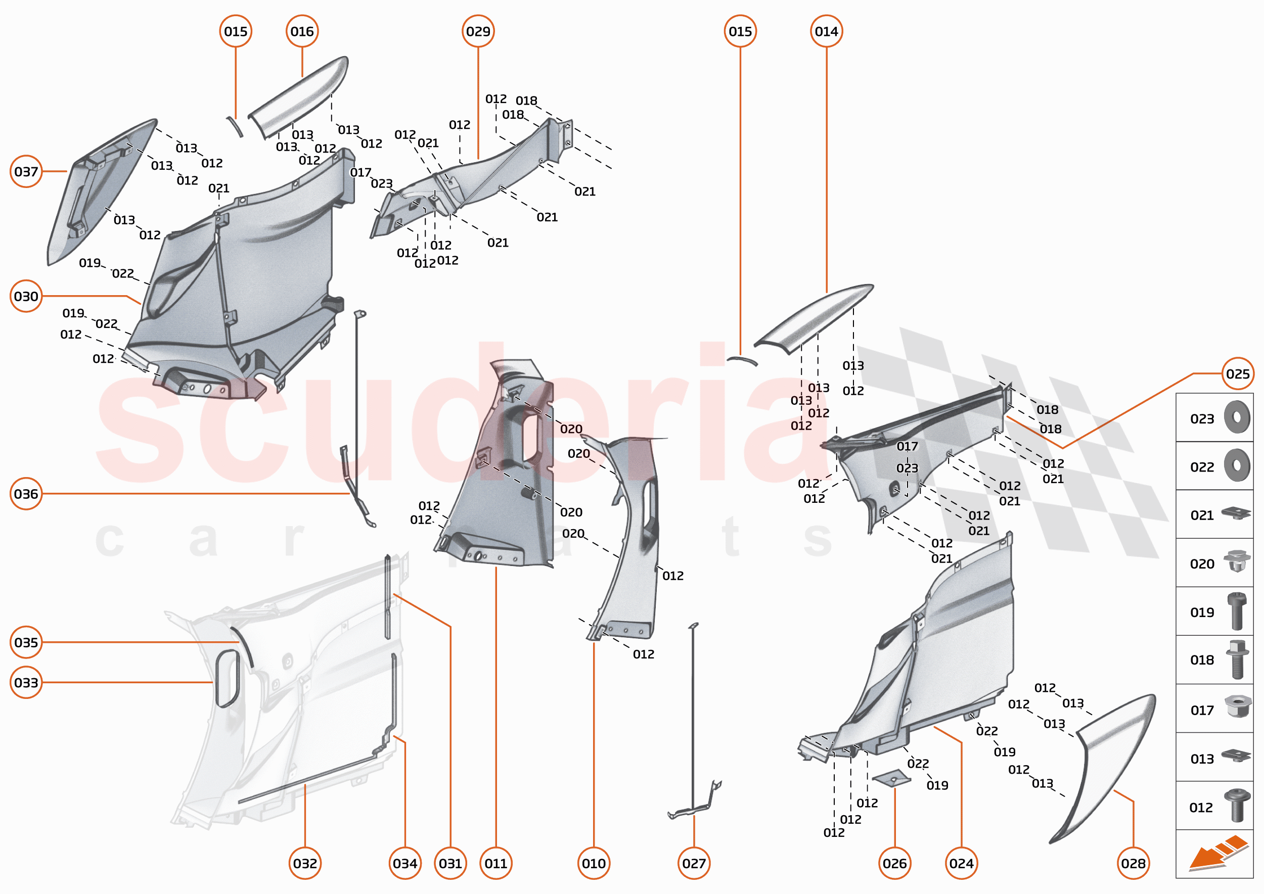 12 - DUCTS, VENTS AND FLOORS - 12.2 - SIDE DUCTS AND VENTS of McLaren McLaren 620R